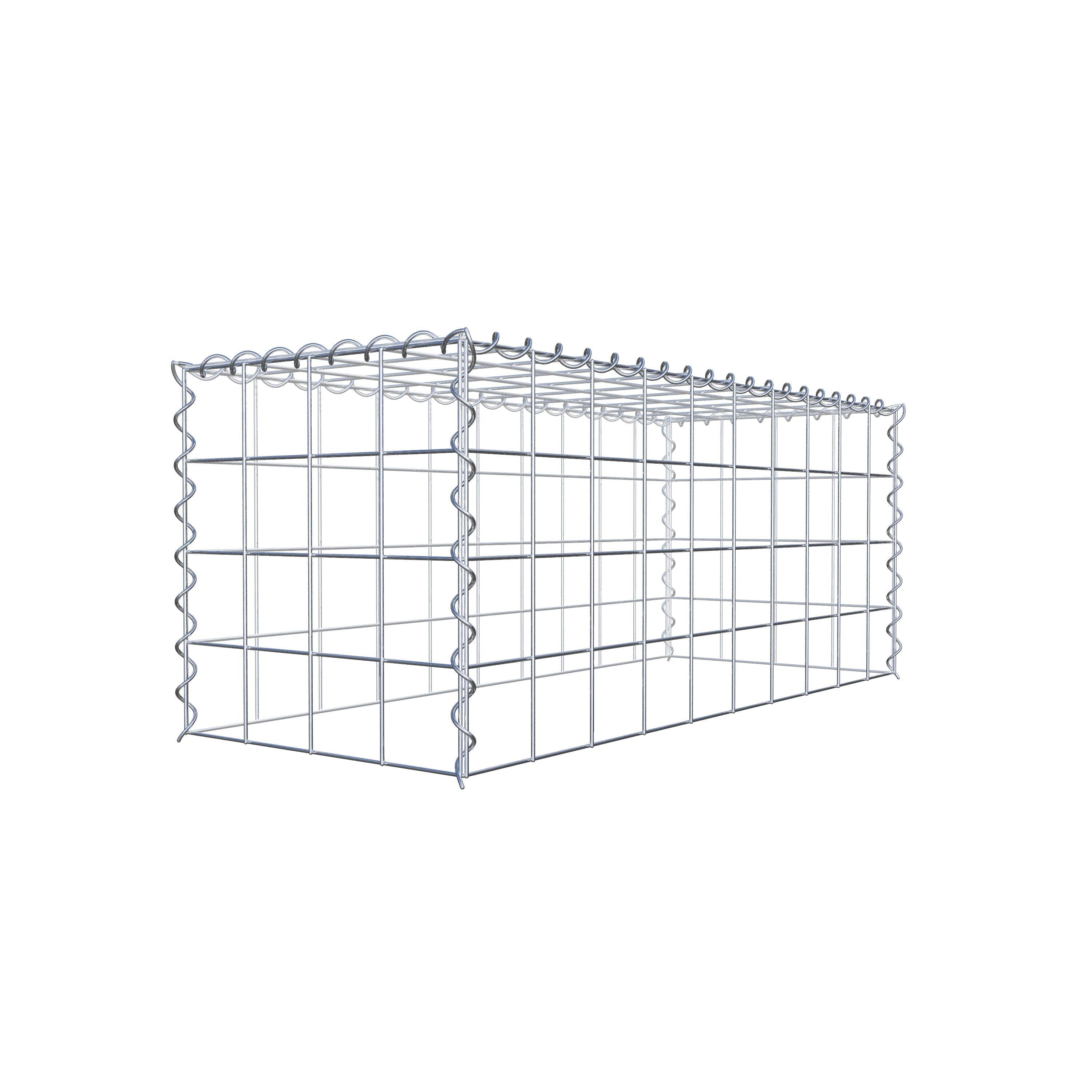 Add-on schanskorf type 3 100 cm x 40 cm x 40 cm (L x H x D), maaswijdte 10 cm x 10 cm, spiraal