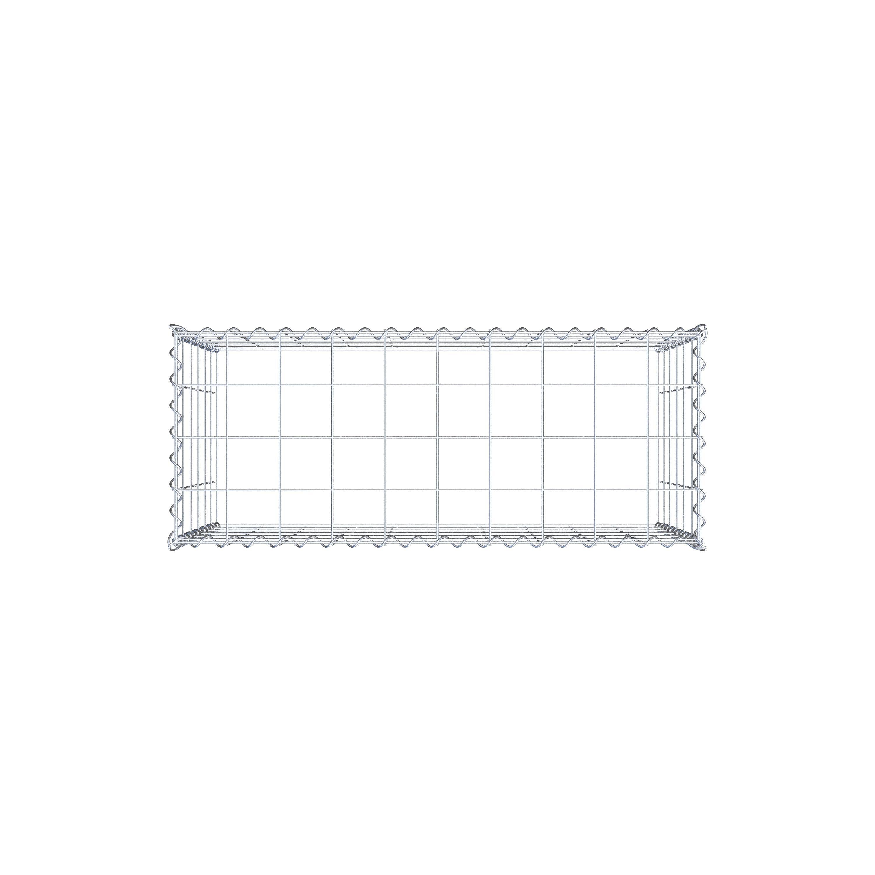 Grown-on gabion type 3 100 cm x 60 cm x 40 cm (L x H x D), mesh size 10 cm x 10 cm, spiral