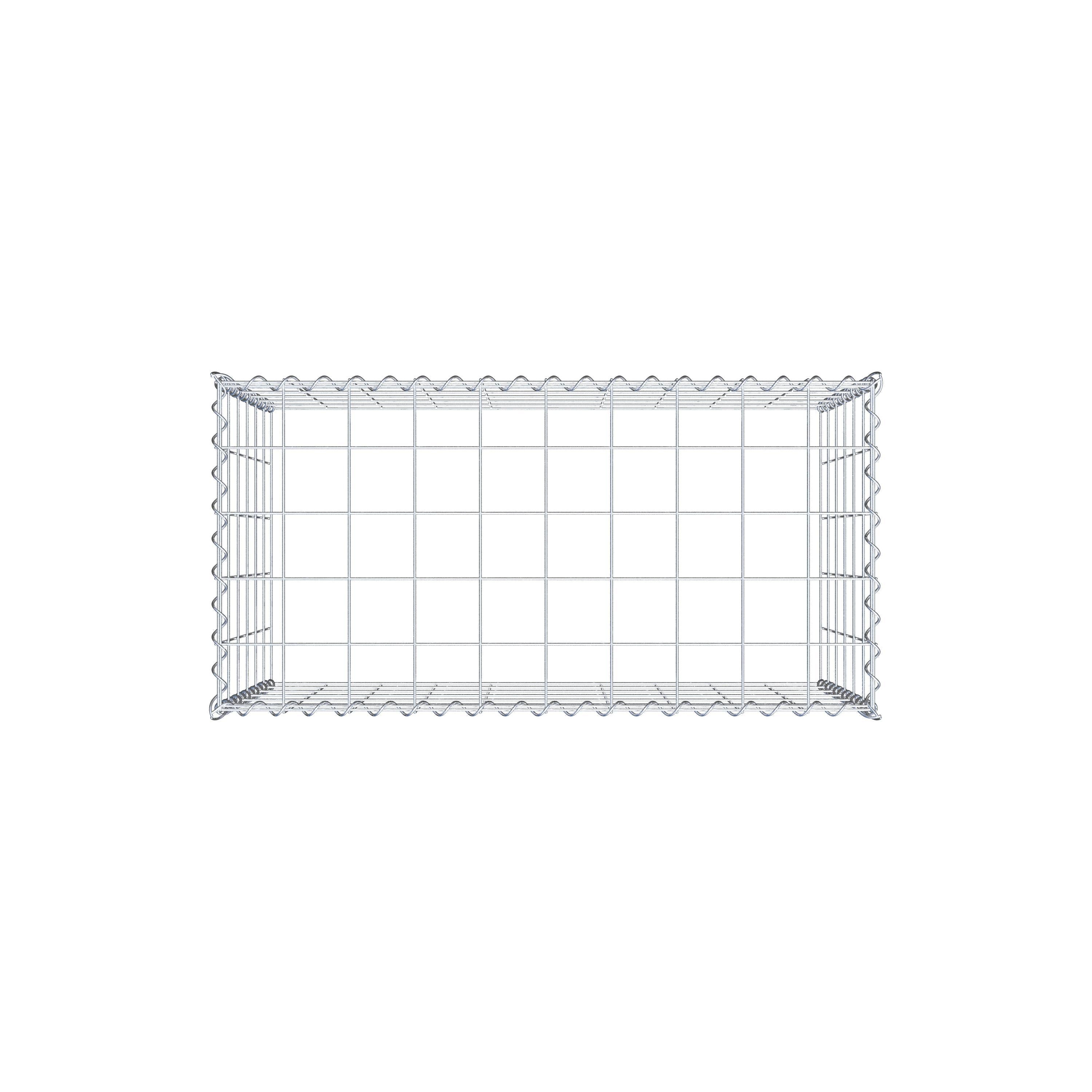 Grown-on gabion type 3 100 cm x 60 cm x 50 cm (L x H x D), mesh size 10 cm x 10 cm, spiral