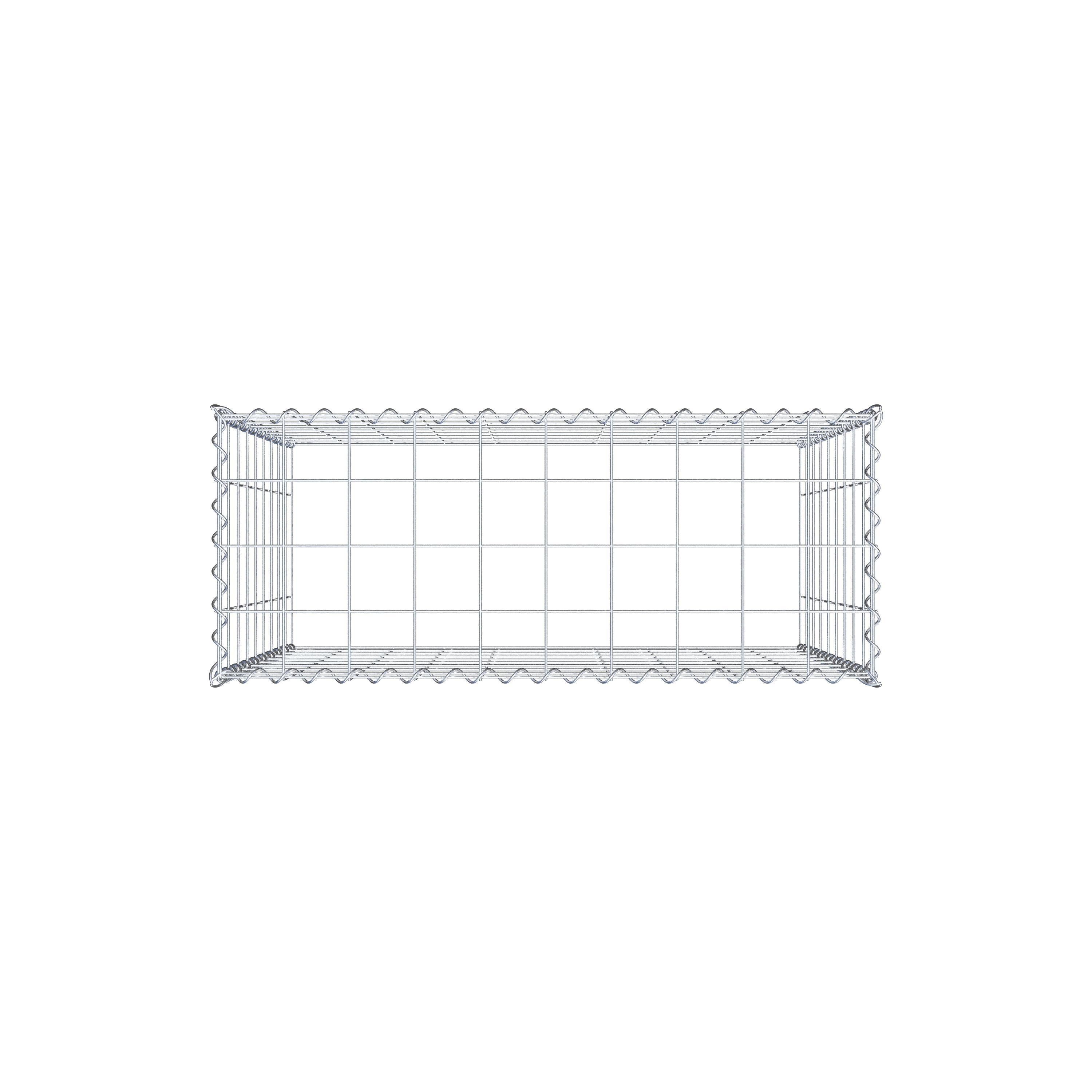 Anbaugabione Typ 3 100 cm x 90 cm x 40 cm (L x H x T), Maschenweite 10 cm x 10 cm, Spirale