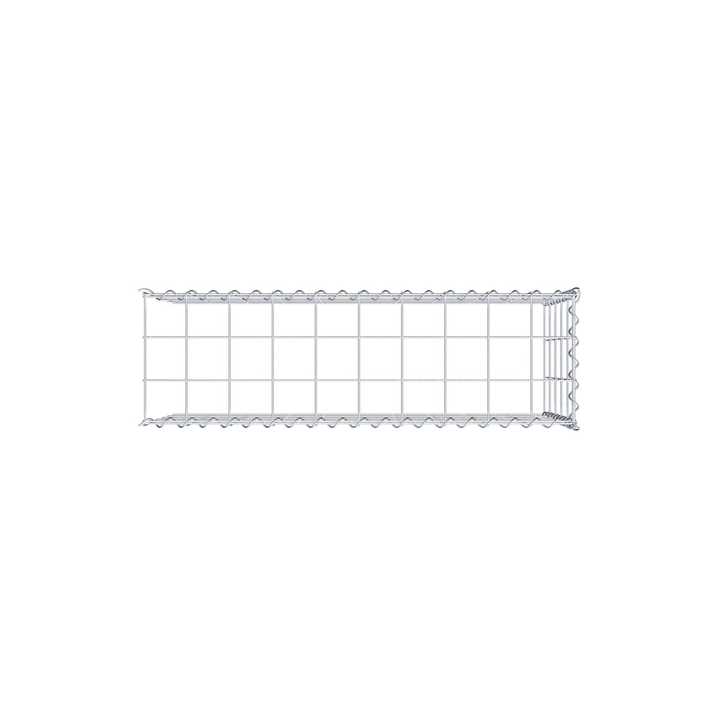 Gabião tipo 4 100 cm x 50 cm x 30 cm (C x A x P), malhagem 10 cm x 10 cm, espiral