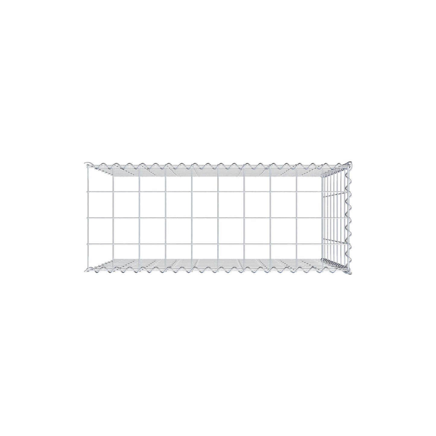 Gavión complementario tipo 4 100 cm x 80 cm x 40 cm (L x A x P), malla 10 cm x 10 cm, espiral
