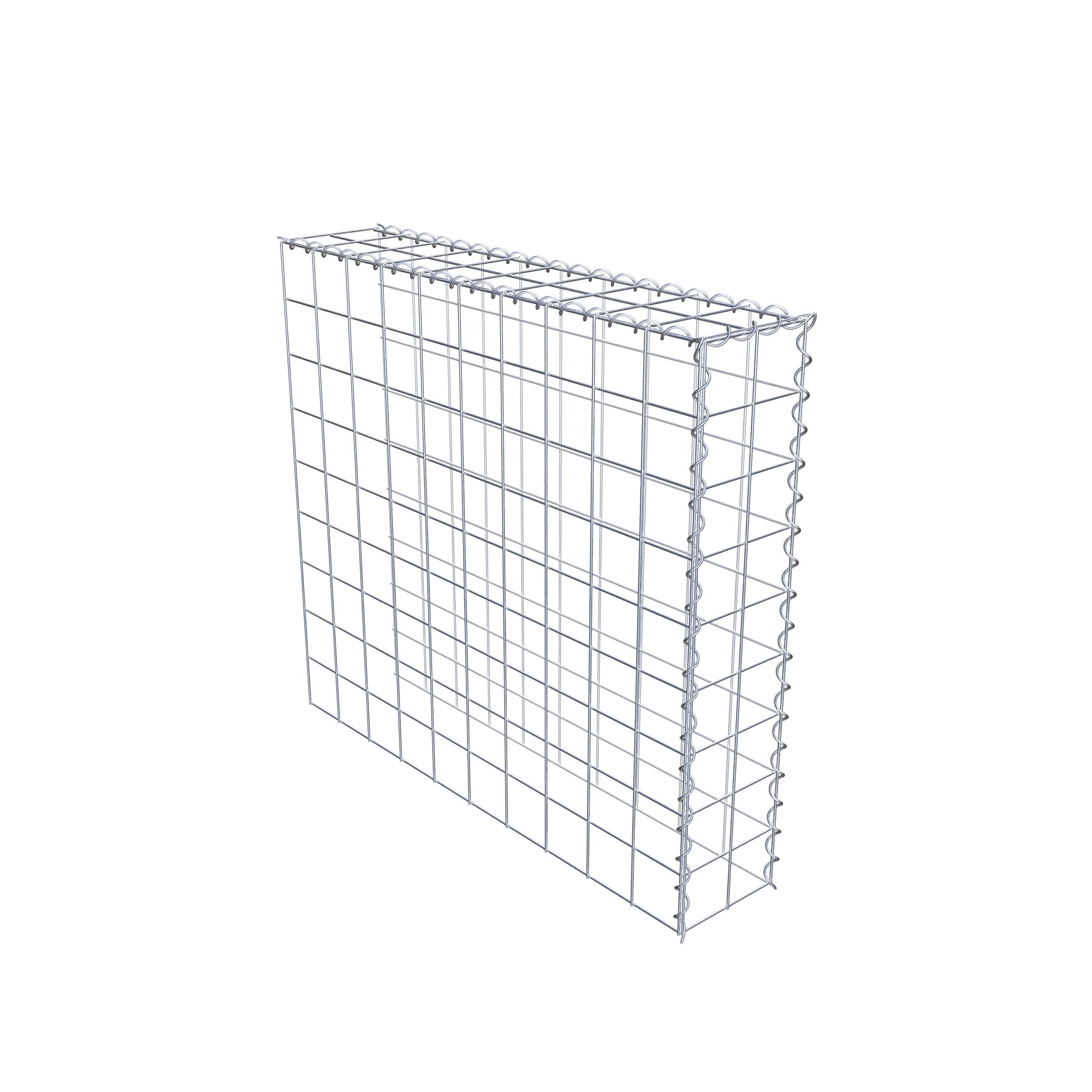 Add-on schanskorf type 4 100 cm x 90 cm x 20 cm (L x H x D), maaswijdte 10 cm x 10 cm, spiraal