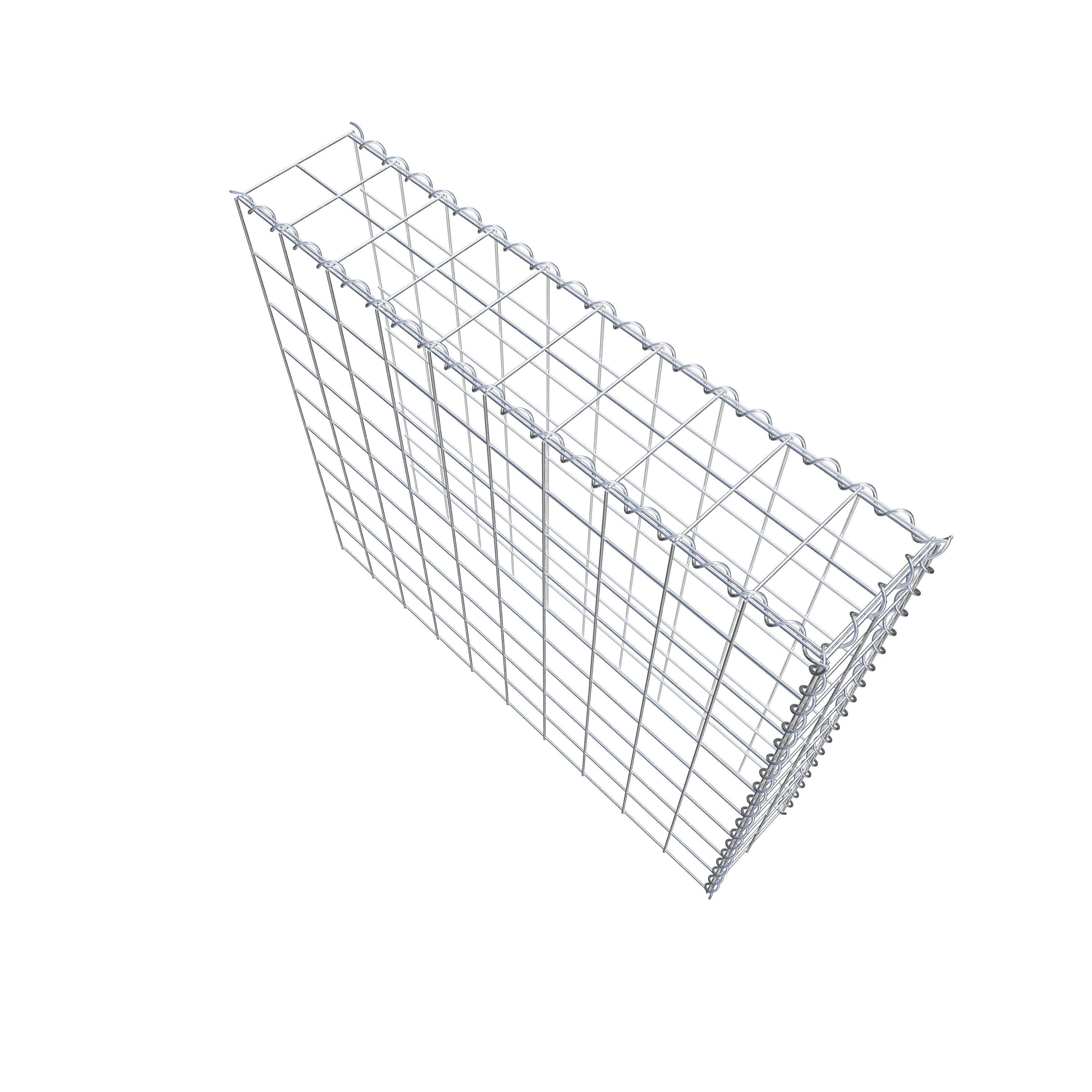 Add-on schanskorf type 4 100 cm x 90 cm x 20 cm (L x H x D), maaswijdte 10 cm x 10 cm, spiraal