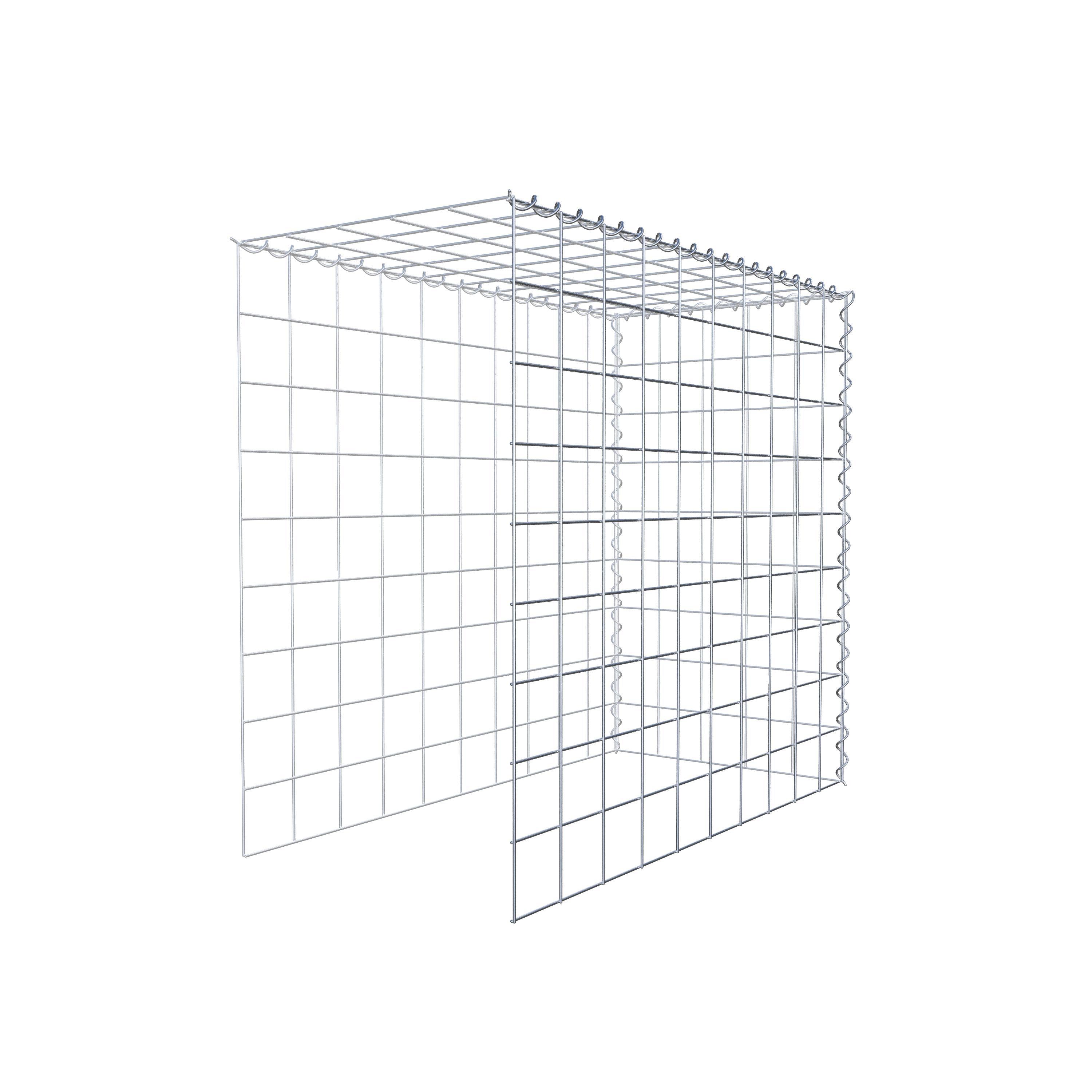 Add-on schanskorf type 4 100 cm x 90 cm x 50 cm (L x H x D), maaswijdte 10 cm x 10 cm, spiraal