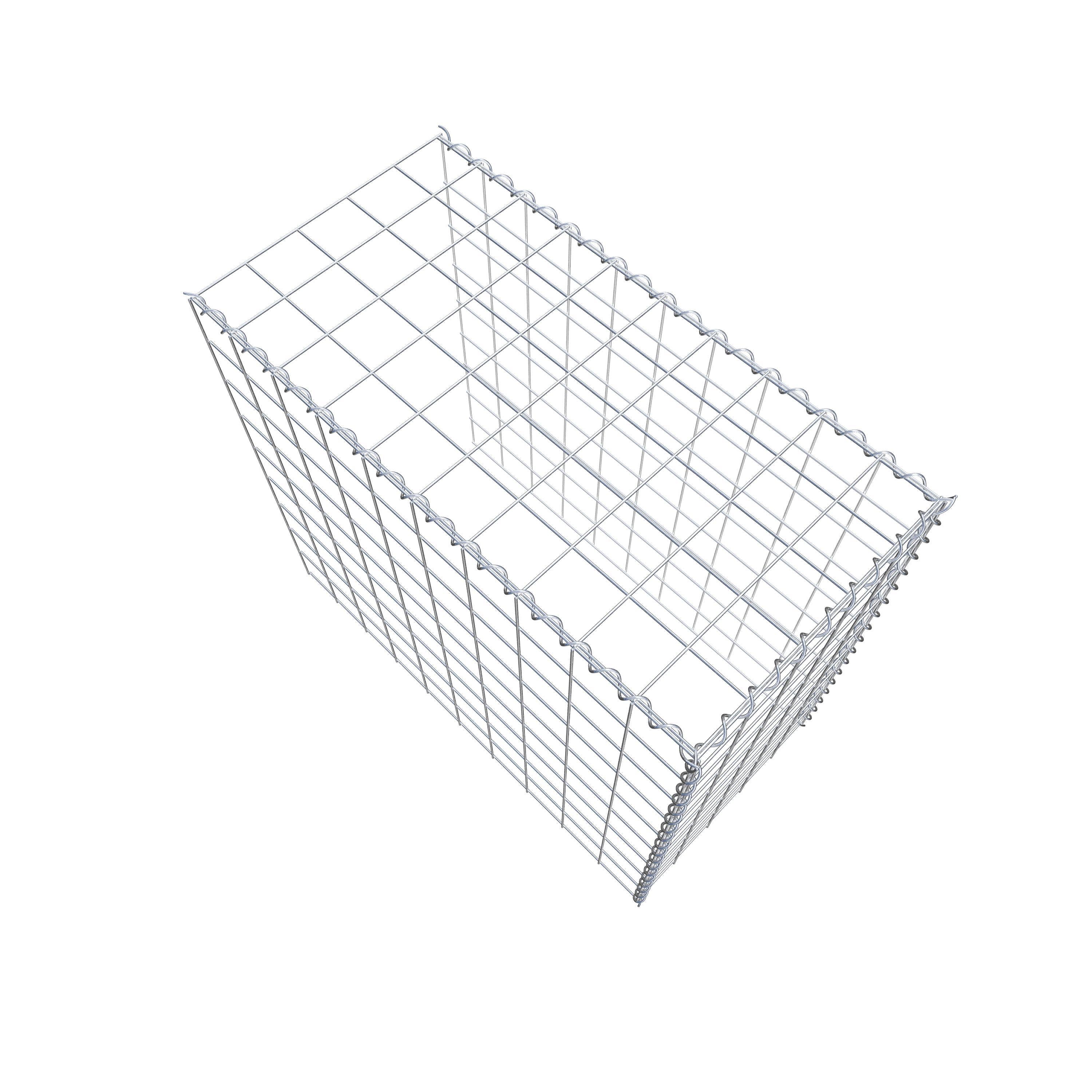 Add-on schanskorf type 4 100 cm x 90 cm x 50 cm (L x H x D), maaswijdte 10 cm x 10 cm, spiraal