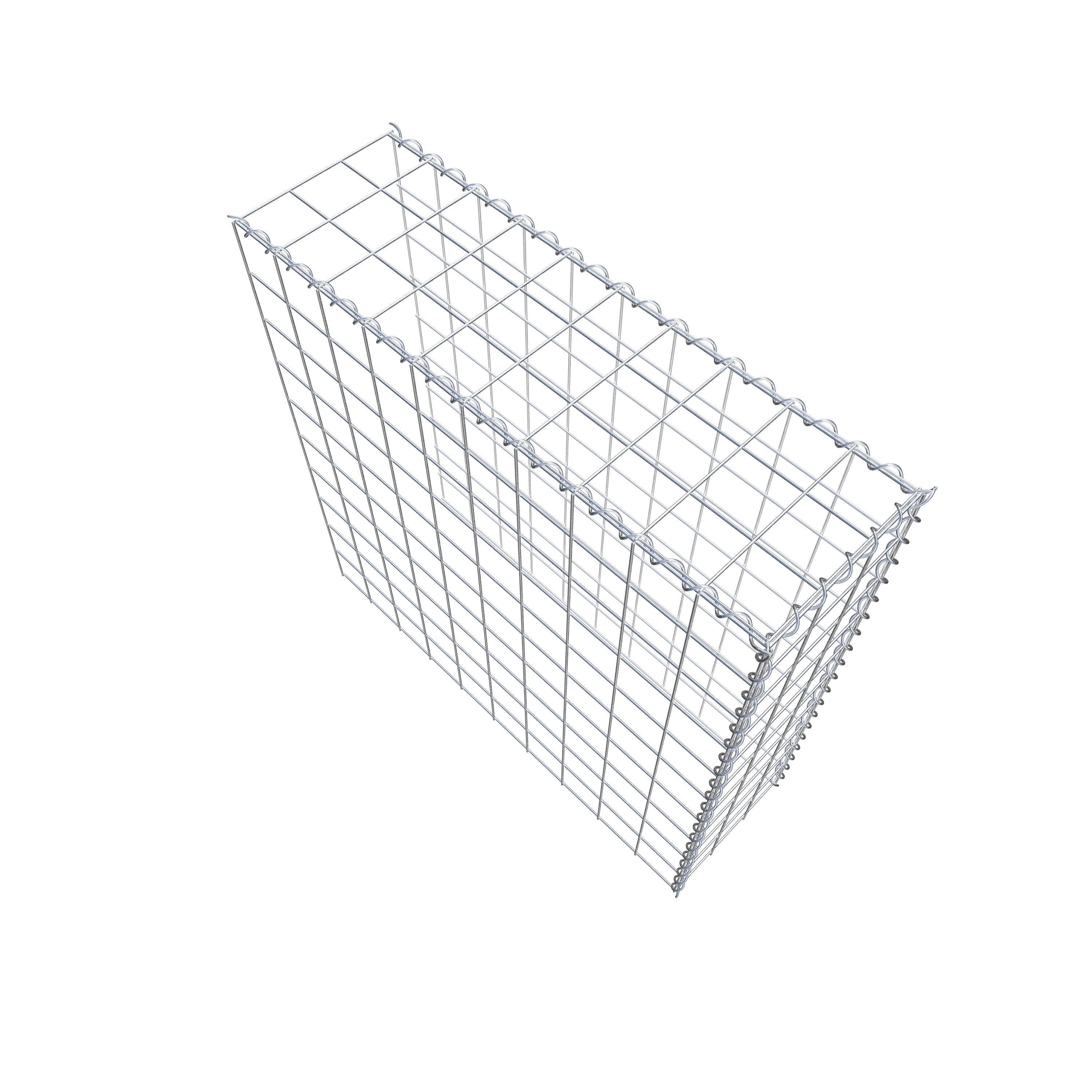Gabião Tipo 4 100 cm x 100 cm x 30 cm (C x A x P), malhagem 10 cm x 10 cm, espiral