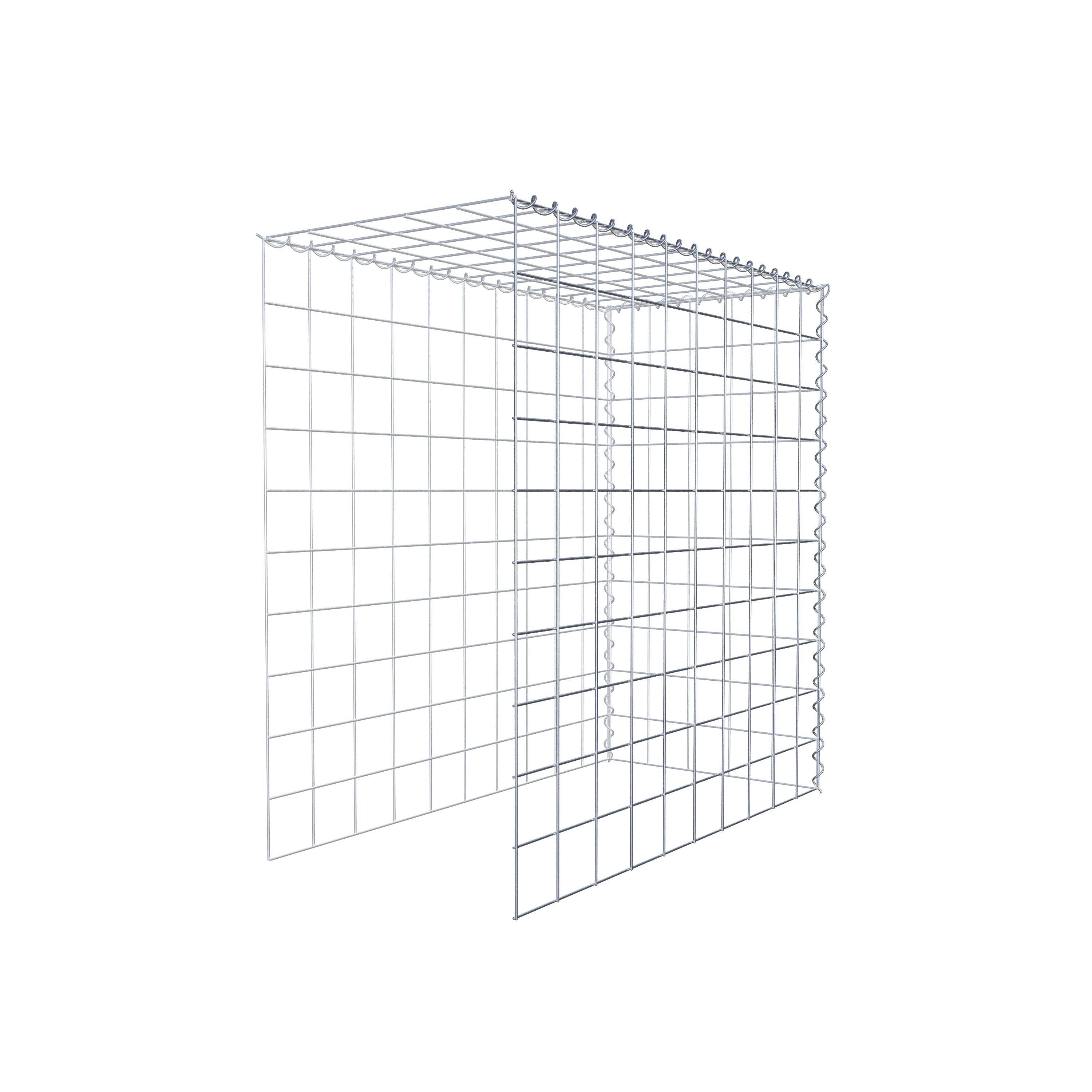 Add-on schanskorf type 4 100 cm x 100 cm x 50 cm (L x H x D), maaswijdte 10 cm x 10 cm, spiraal