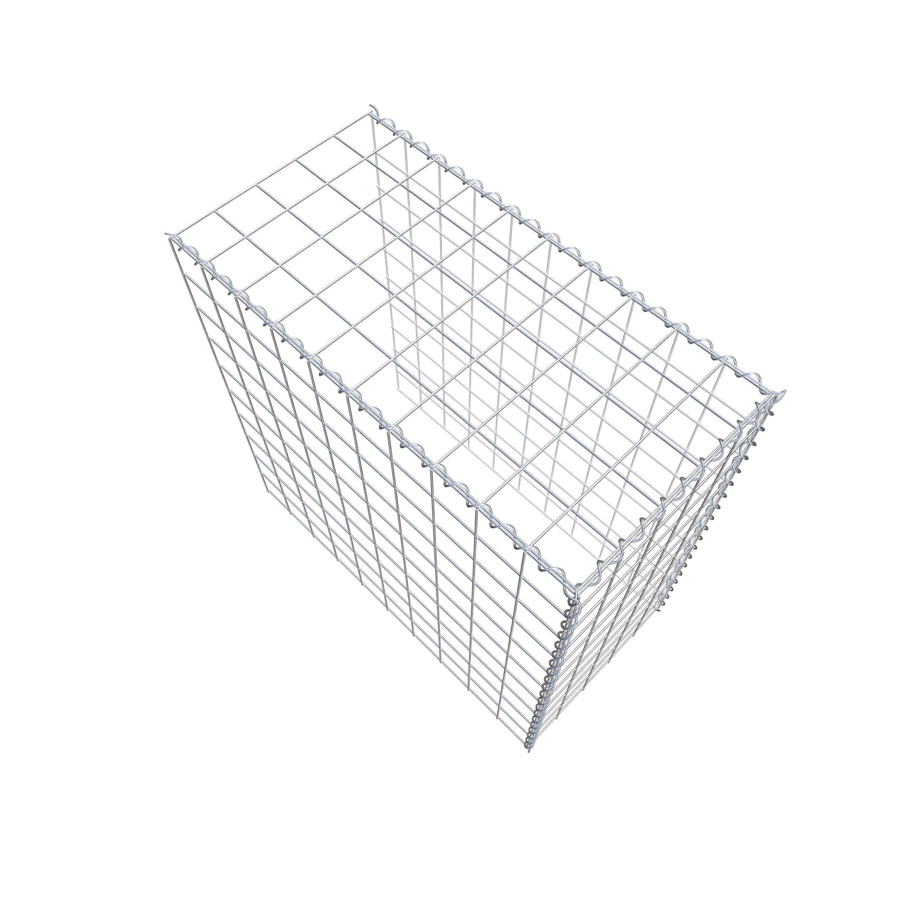 Add-on schanskorf type 4 100 cm x 100 cm x 50 cm (L x H x D), maaswijdte 10 cm x 10 cm, spiraal