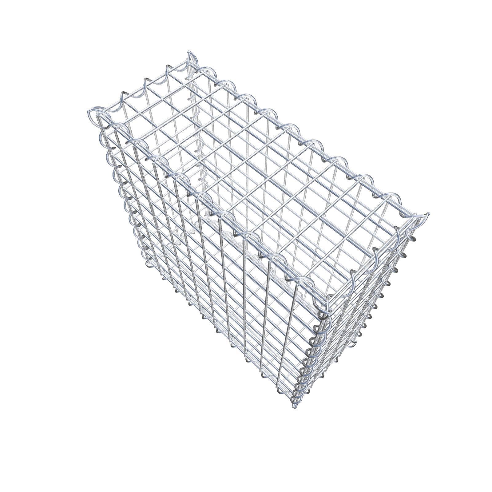 Gabion 50 cm x 50 cm x 20 cm (L x H x D), maskstorlek 5 cm x 5 cm, spiral