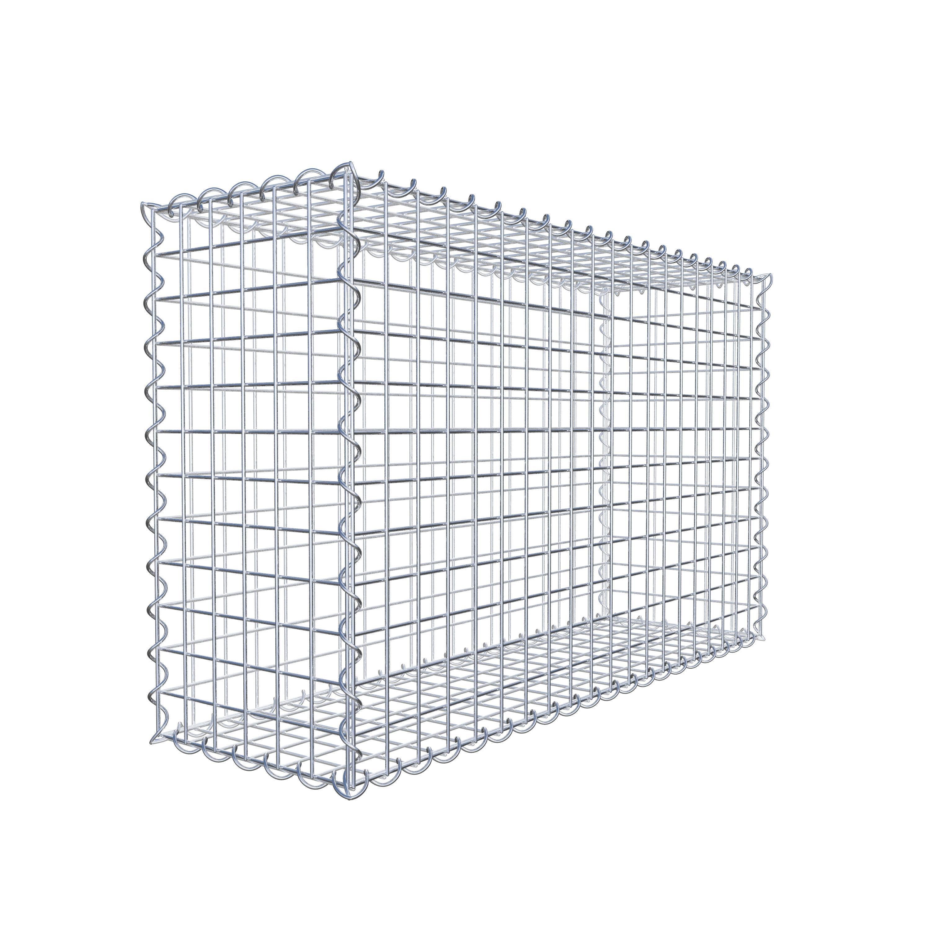 Schanskorf 100 cm x 60 cm x 30 cm (L x H x D), maaswijdte 5 cm x 5 cm, spiraal