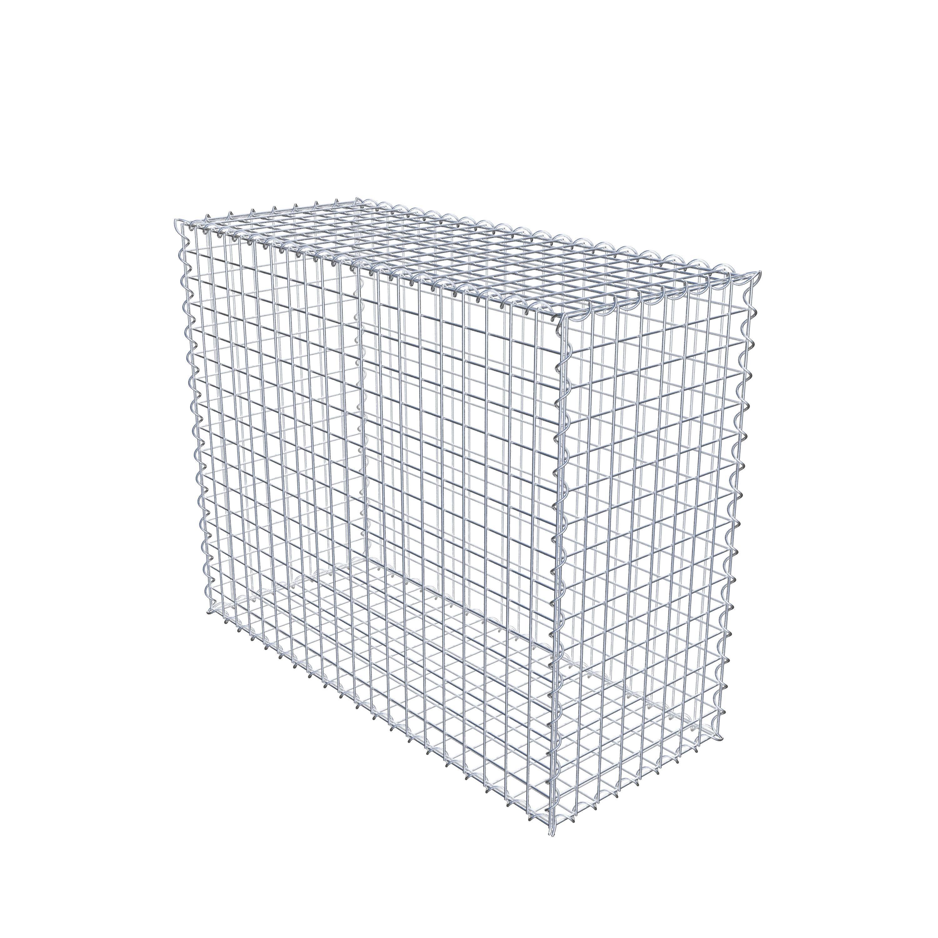 Gabion 100 cm x 80 cm x 40 cm (L x H x D), mesh size 5 cm x 5 cm, spiral