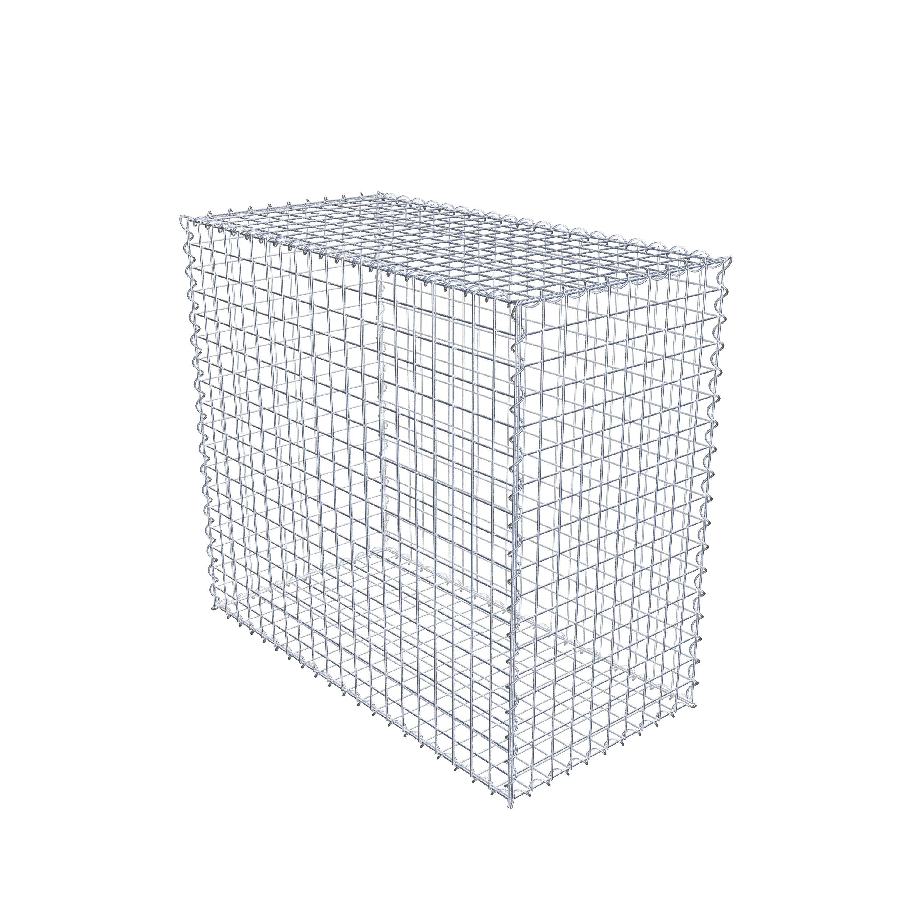 Gabião 100 cm x 90 cm x 50 cm (C x A x P), malhagem 5 cm x 5 cm, espiral