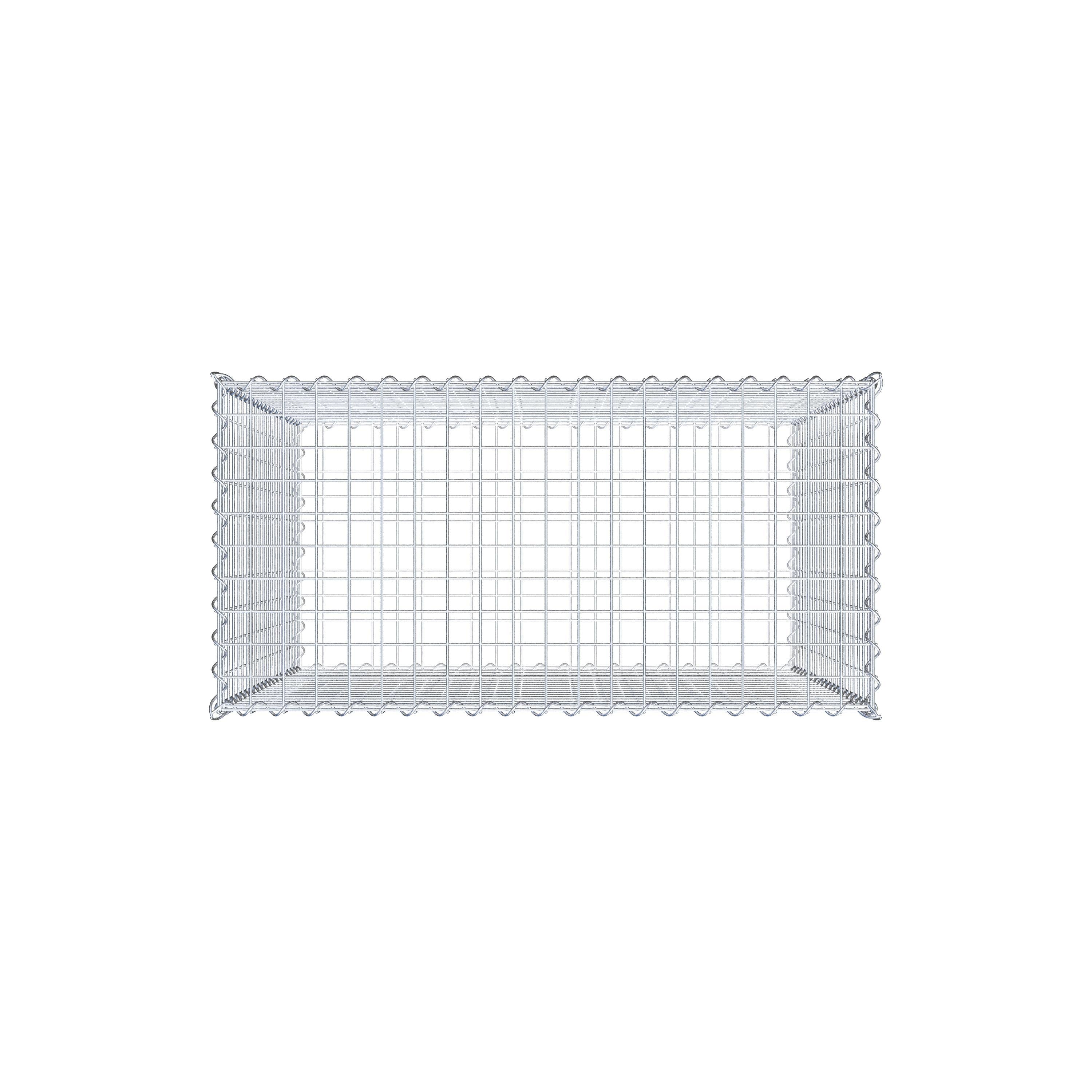 Gabion 100 cm x 100 cm x 50 cm (L x H x P), mailles 5 cm x 5 cm, spirale