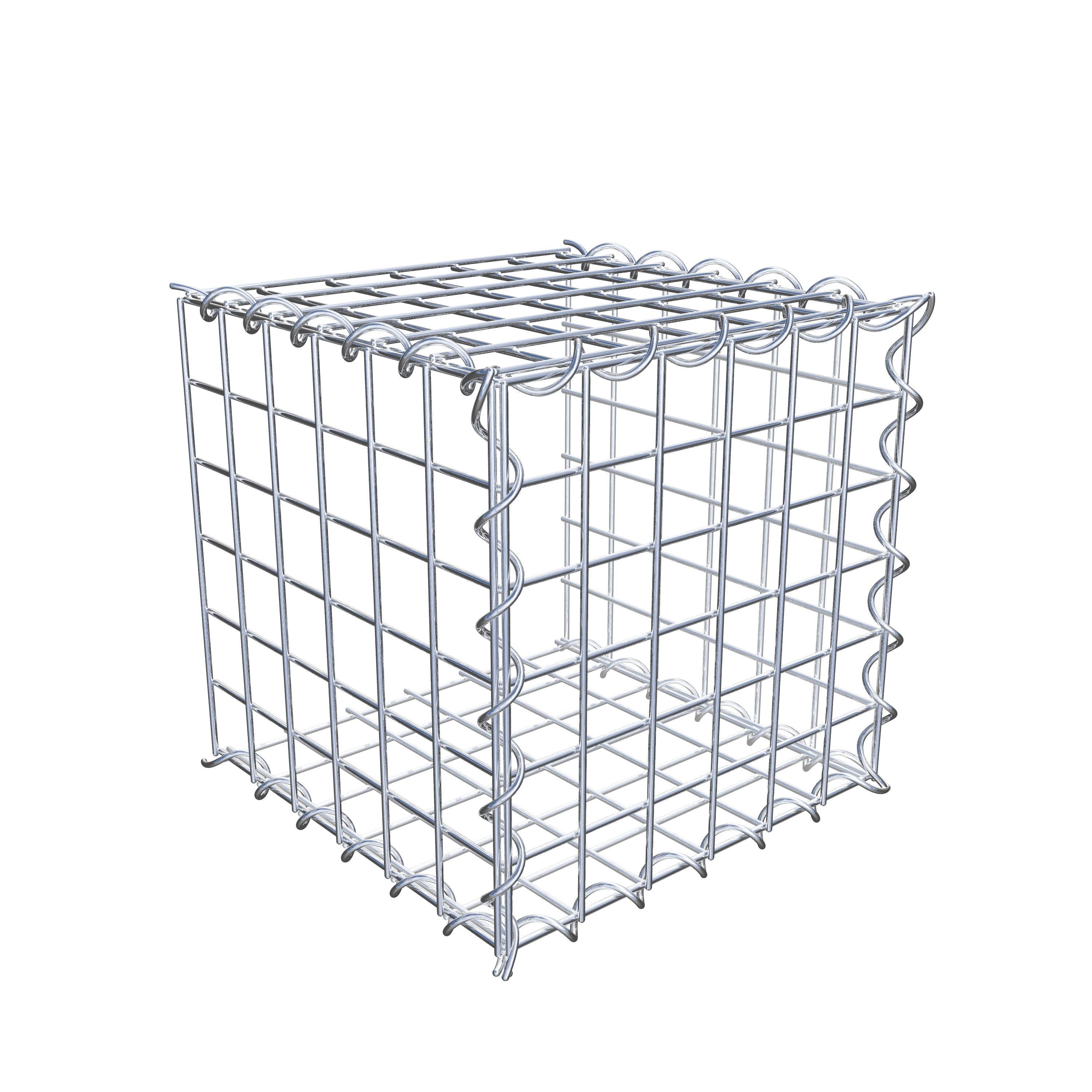 Add-on schanskorf type 2 30 cm x 30 cm x 30 cm (L x H x D), maaswijdte 5 cm x 5 cm, spiraalvormig