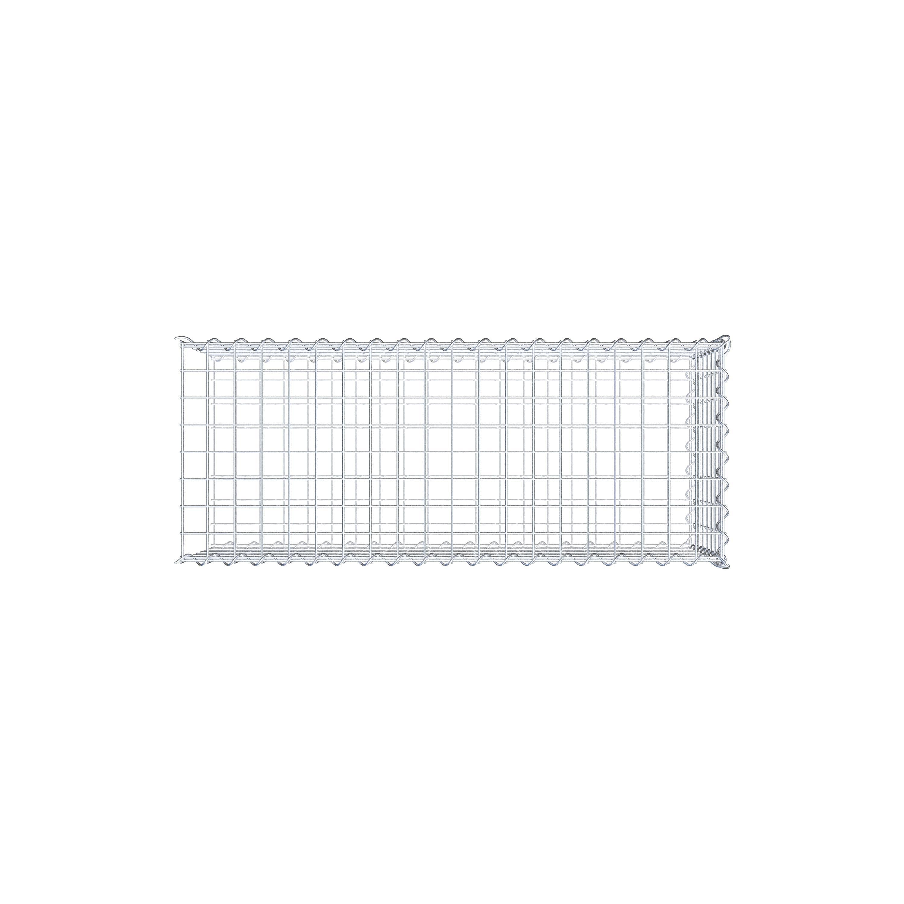 Gabbione aggiuntivo tipo 2 100 cm x 40 cm x 40 cm (L x H x P), maglia 5 cm x 5 cm, a spirale