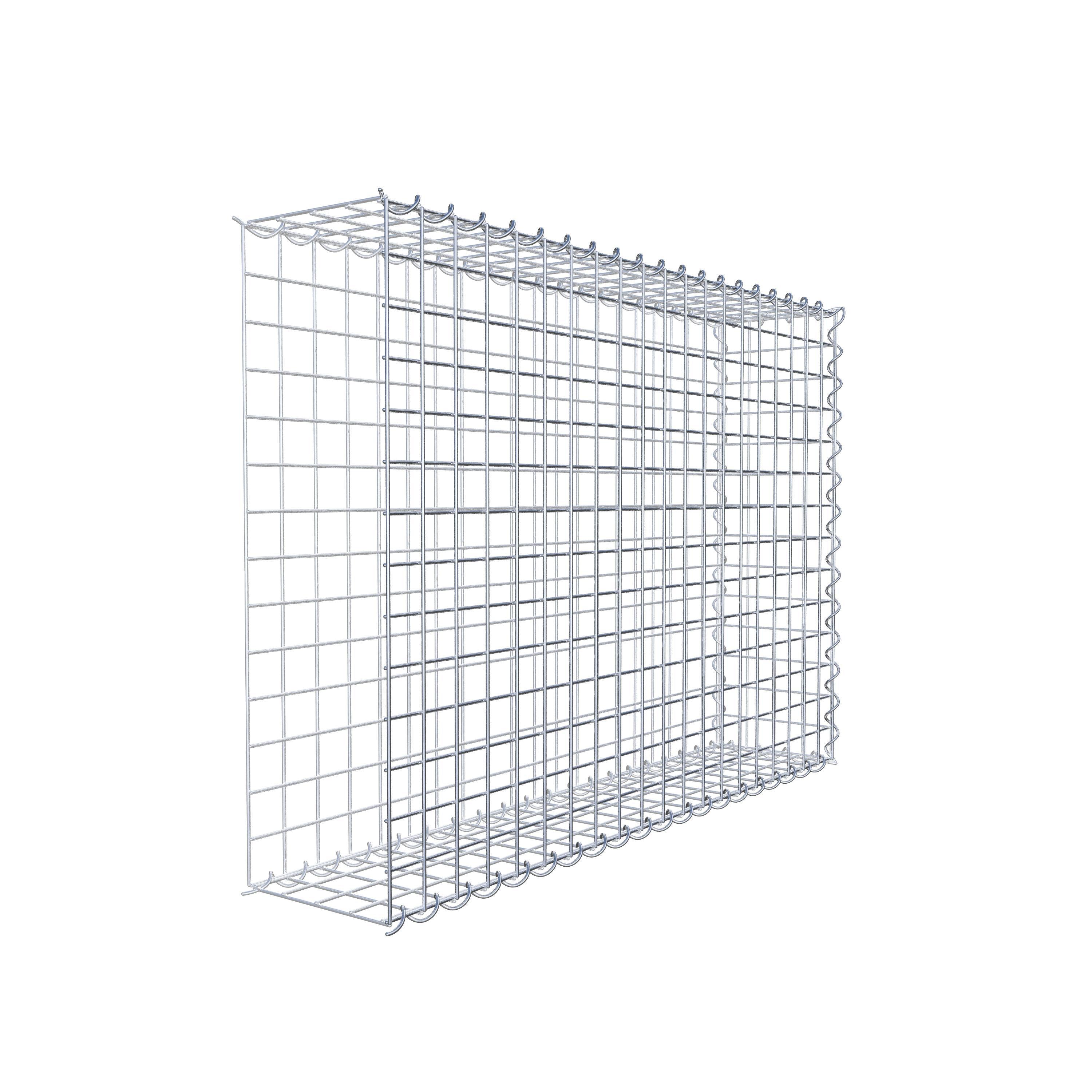 Add-on schanskorf type 2 100 cm x 70 cm x 20 cm (L x H x D), maaswijdte 5 cm x 5 cm, spiraalvormig