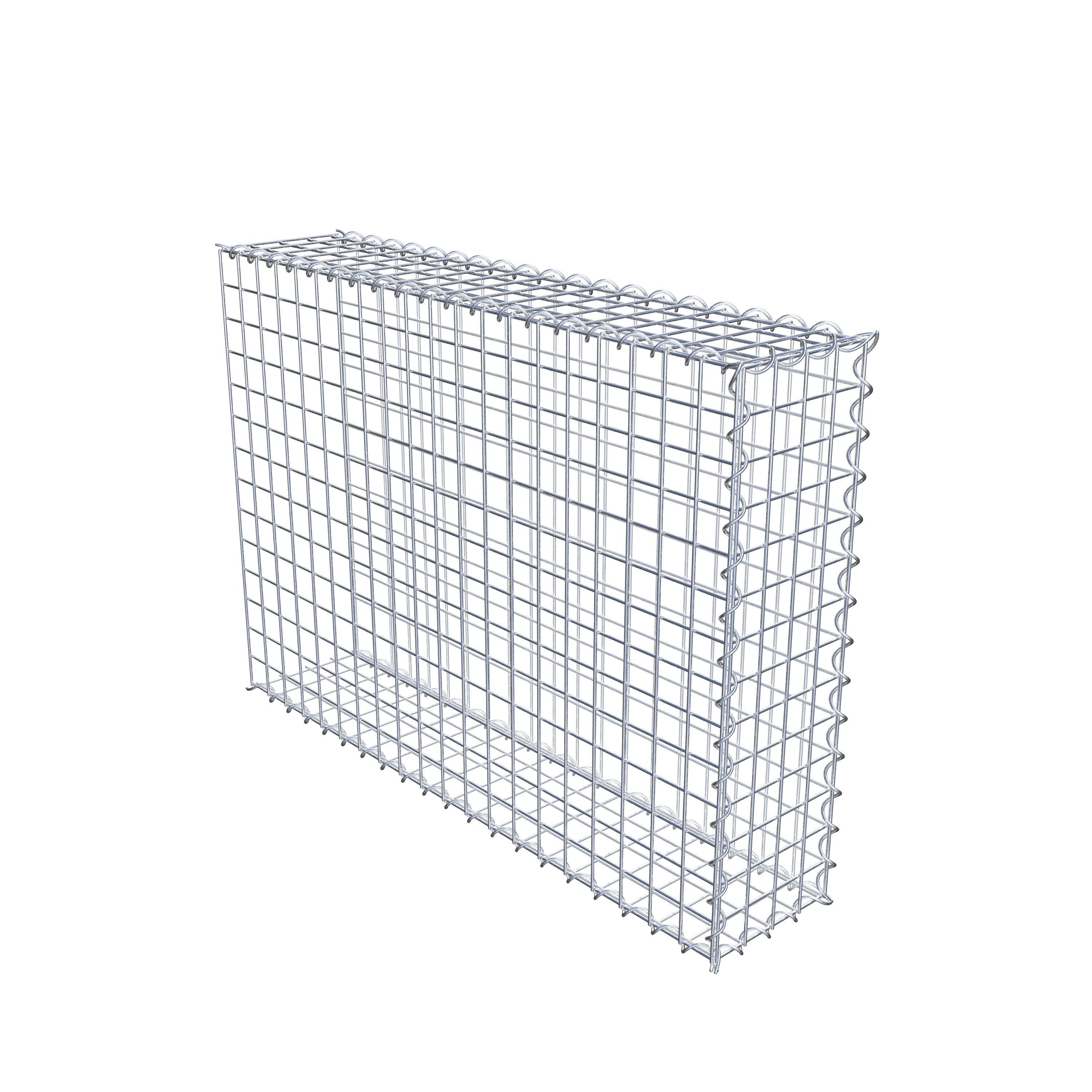 Add-on schanskorf type 2 100 cm x 70 cm x 20 cm (L x H x D), maaswijdte 5 cm x 5 cm, spiraalvormig