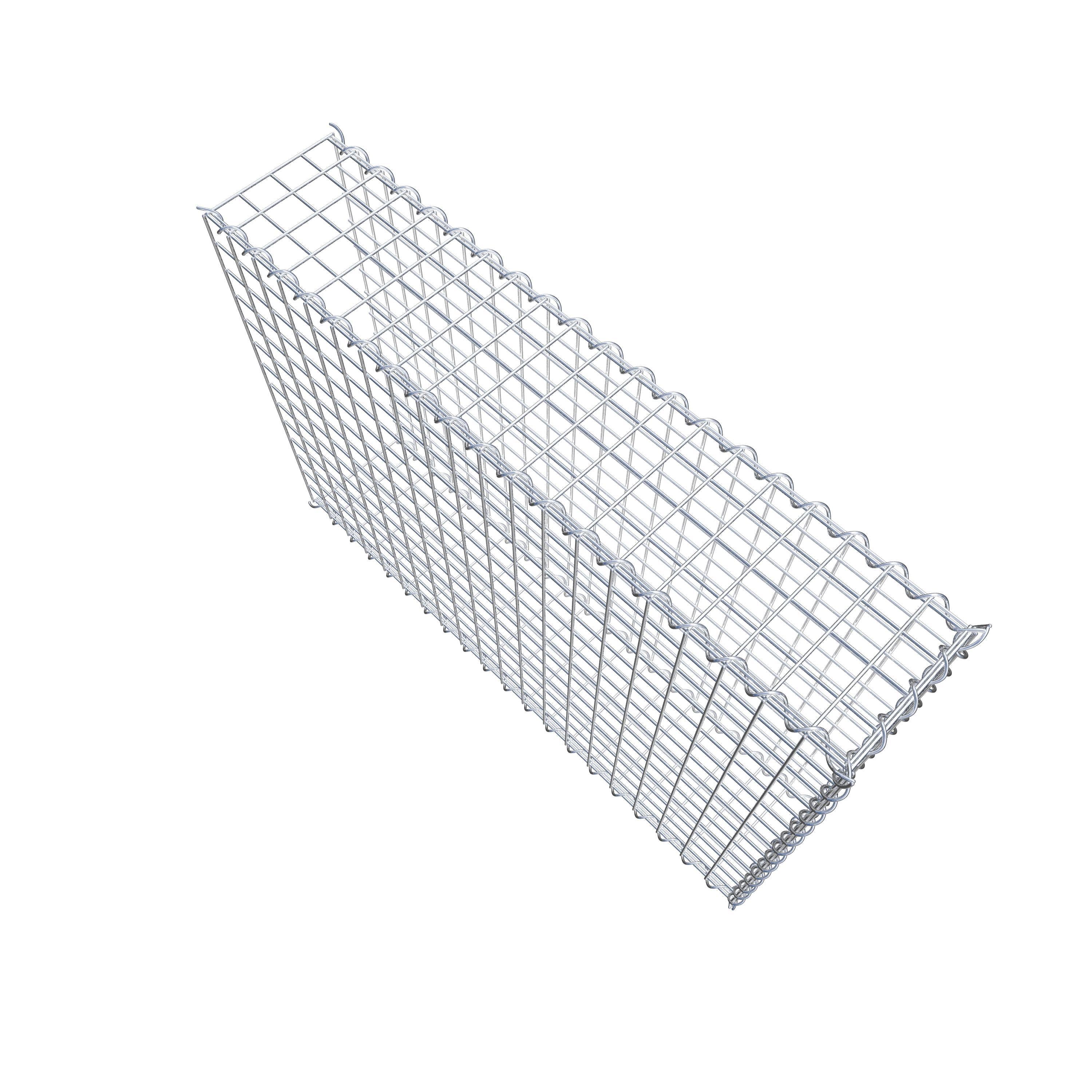 Add-on schanskorf type 2 100 cm x 70 cm x 20 cm (L x H x D), maaswijdte 5 cm x 5 cm, spiraalvormig