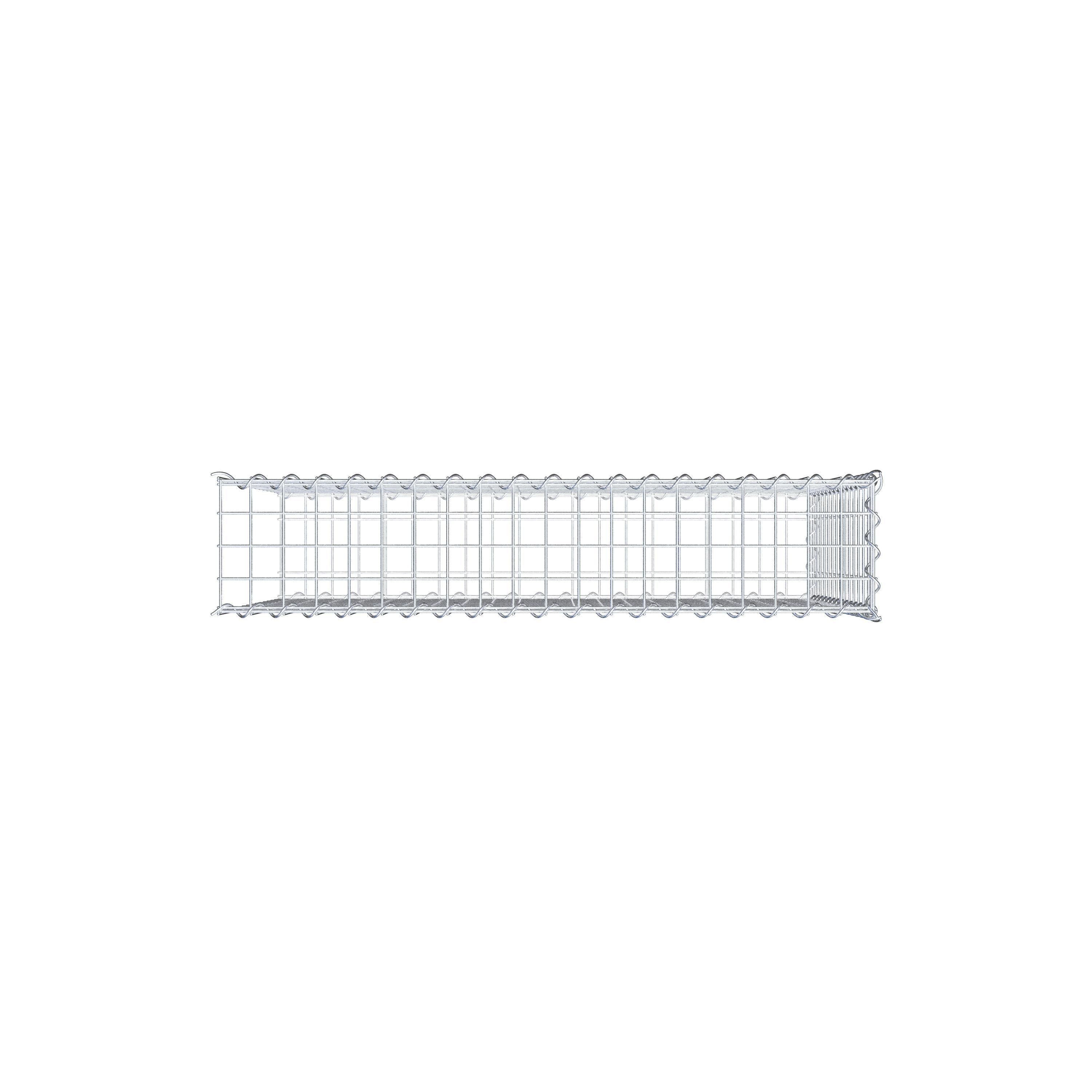 Add-on schanskorf type 2 100 cm x 70 cm x 20 cm (L x H x D), maaswijdte 5 cm x 5 cm, spiraalvormig
