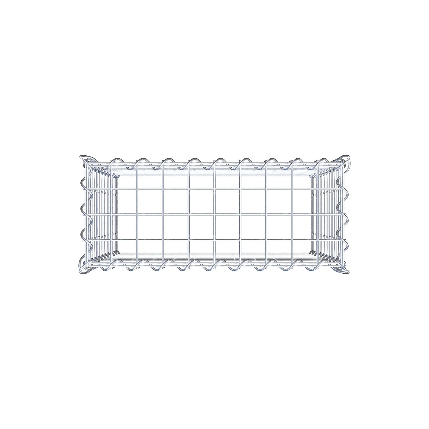 Opvokset gabion type 3 50 cm x 50 cm x 20 cm (L x H x D), maskestørrelse 5 cm x 5 cm, spiral