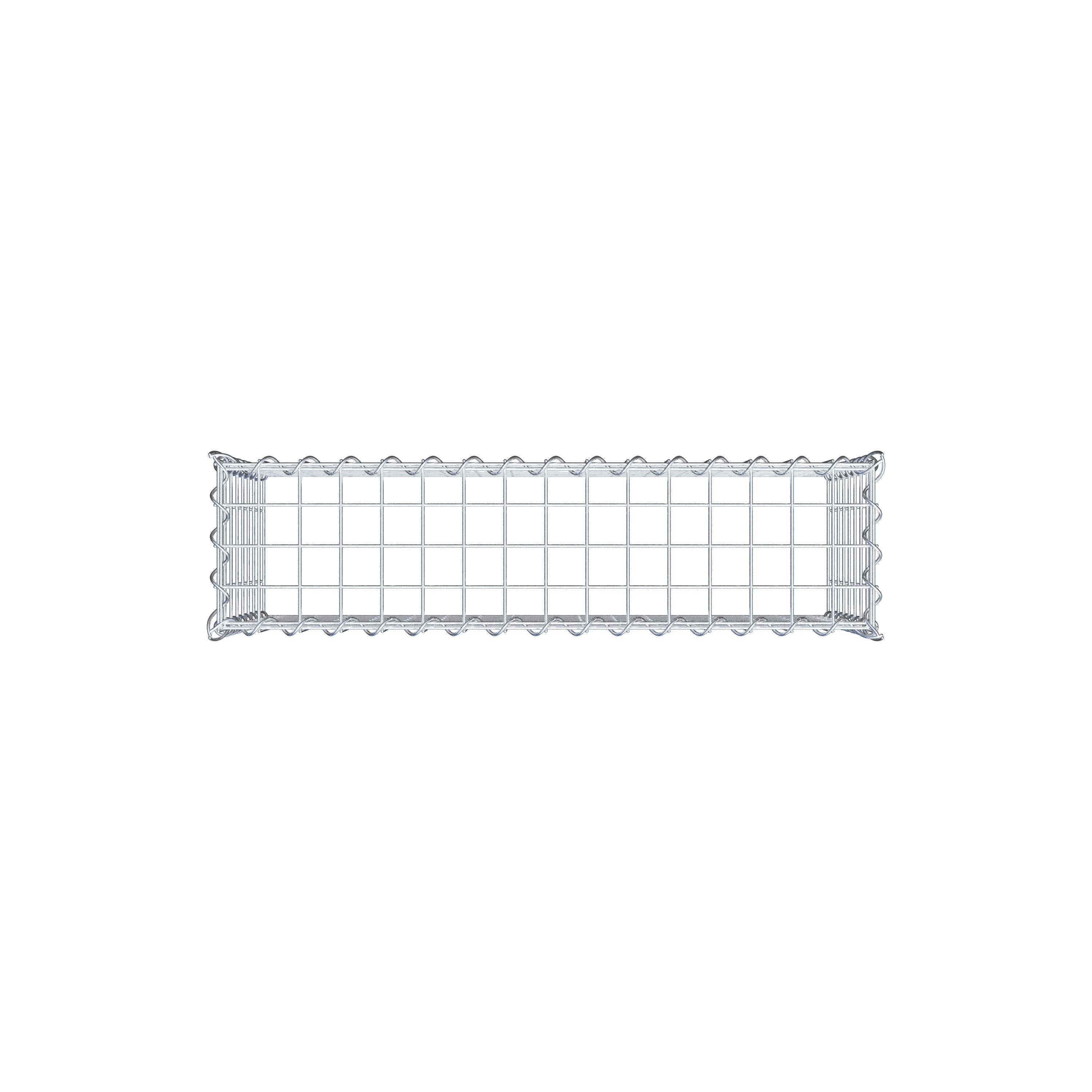 Add-on schanskorf type 3 80 cm x 40 cm x 20 cm (L x H x D), maaswijdte 5 cm x 5 cm, spiraalvormig