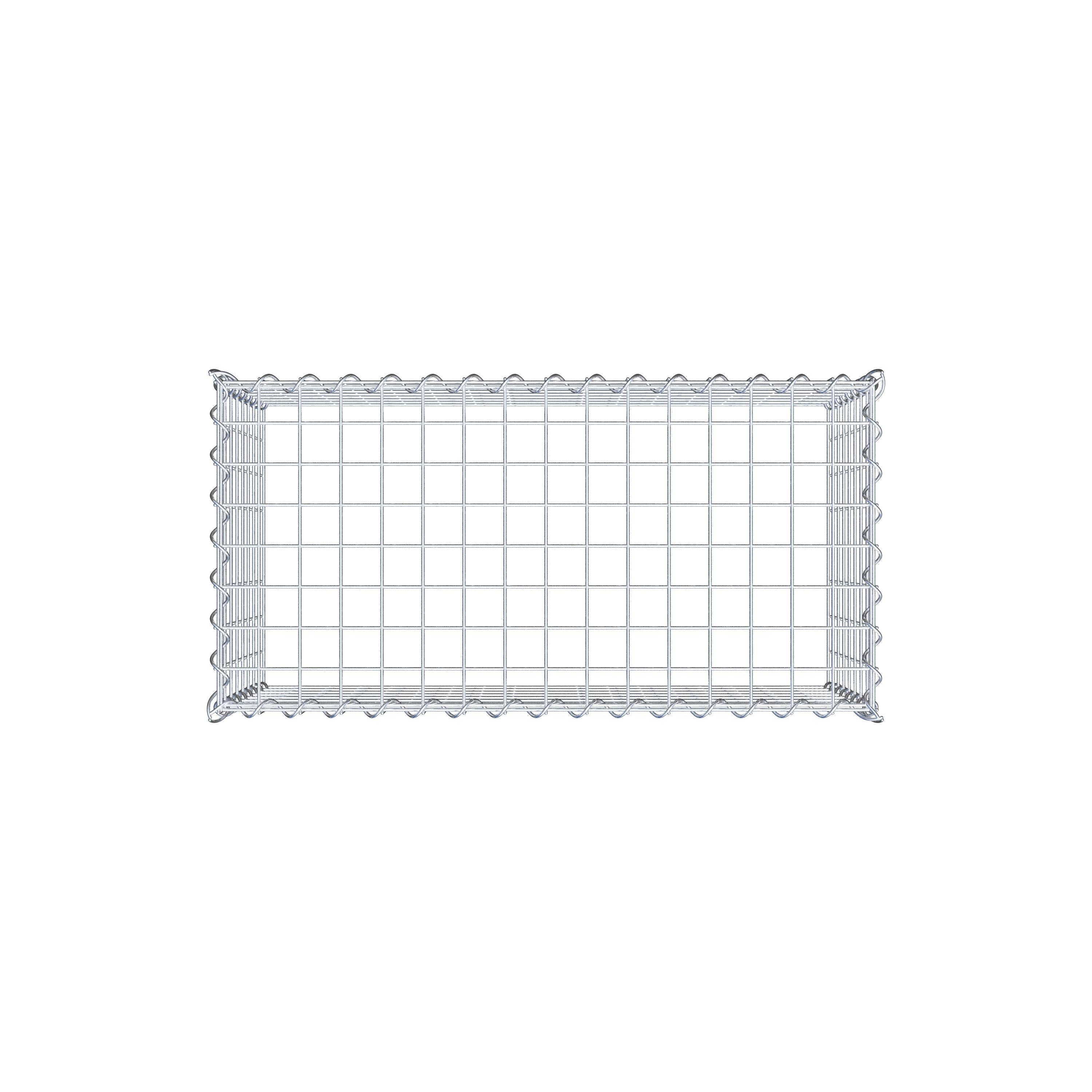 Add-on schanskorf type 3 80 cm x 40 cm x 40 cm (L x H x D), maaswijdte 5 cm x 5 cm, spiraalvormig