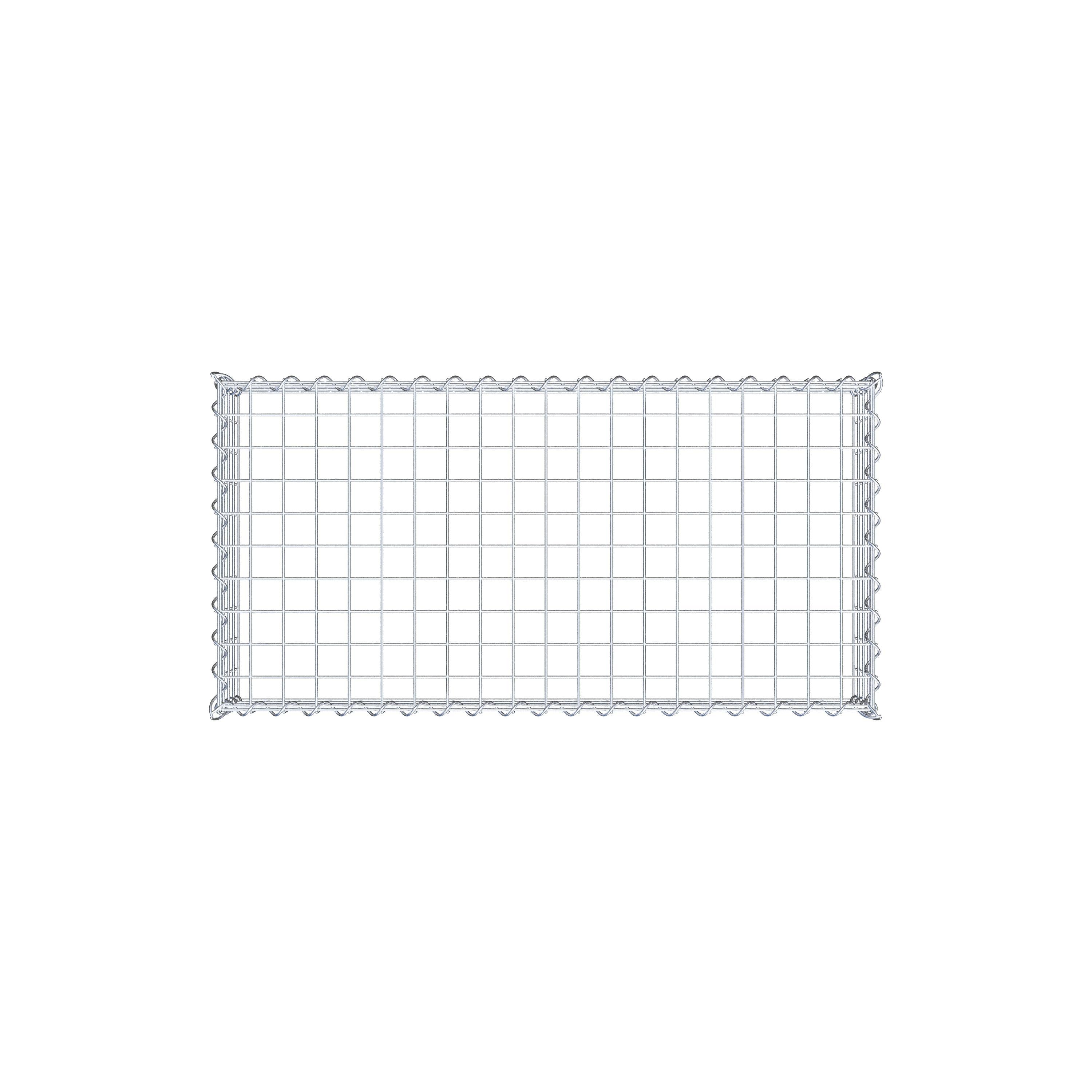 Grown-on gabion type 3 100 cm x 20 cm x 50 cm (L x H x D), mesh size 5 cm x 5 cm, spiral