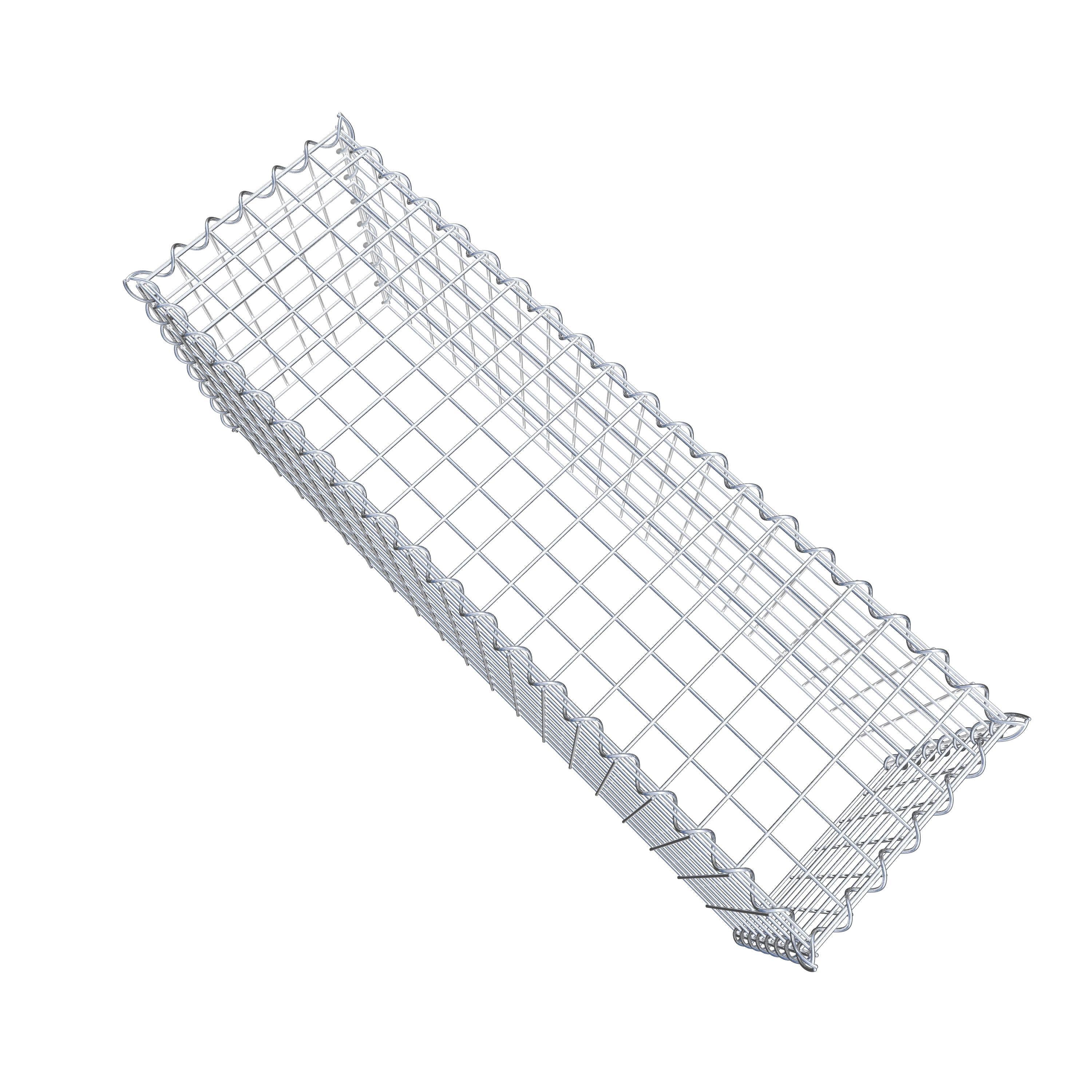 Gabion rapporté type 3 100 cm x 40 cm x 30 cm (L x H x P), mailles 5 cm x 5 cm, spirale