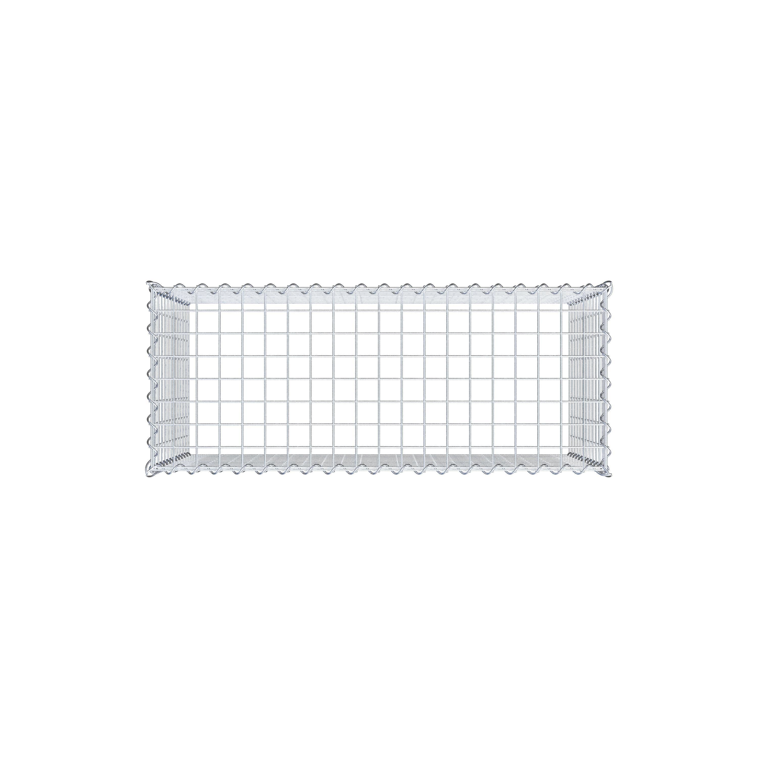Add-on schanskorf type 3 100 cm x 60 cm x 40 cm (L x H x D), maaswijdte 5 cm x 5 cm, spiraalvormig