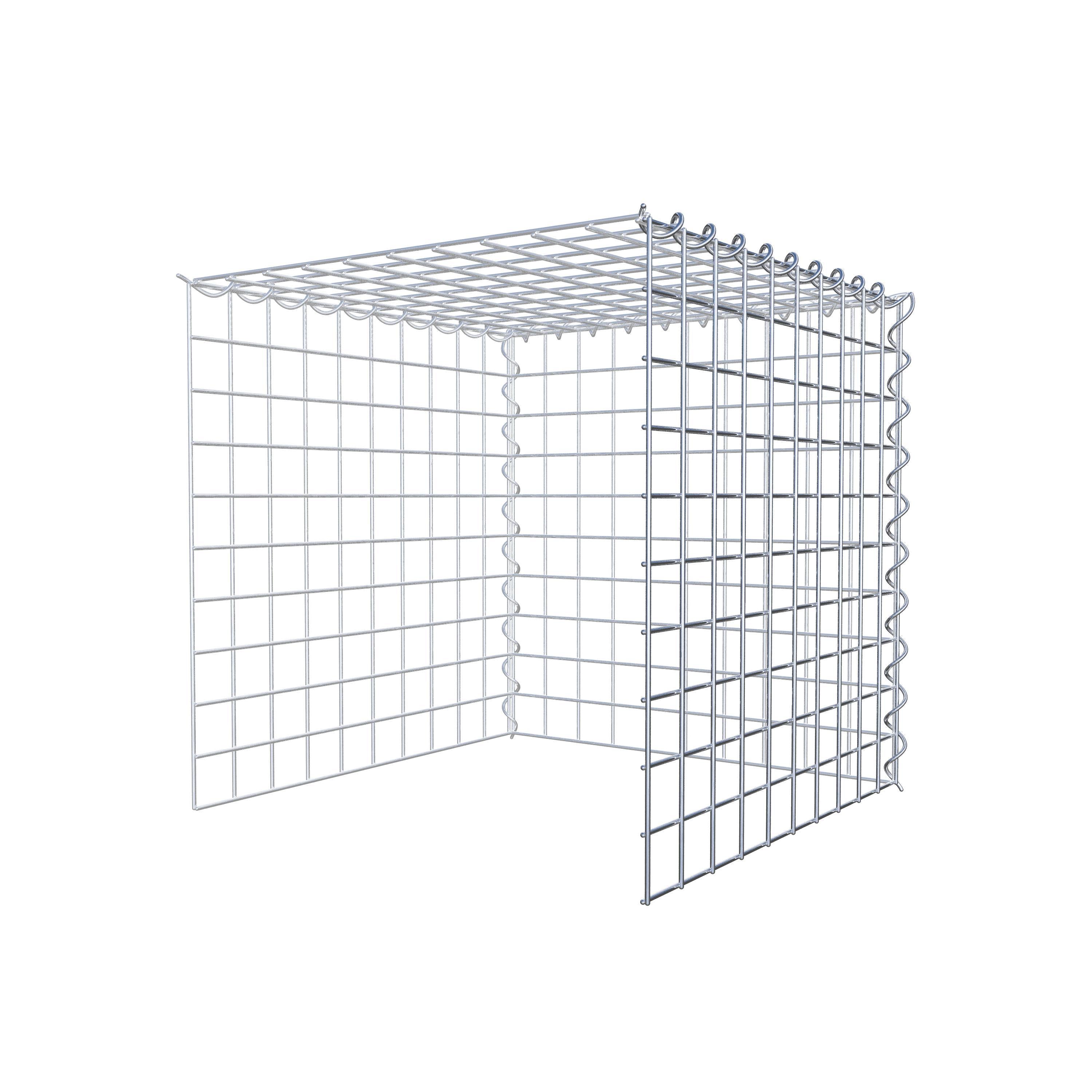 Gabion rapporté type 4 50 cm x 50 cm x 50 cm (L x H x P), mailles 5 cm x 5 cm, spirale