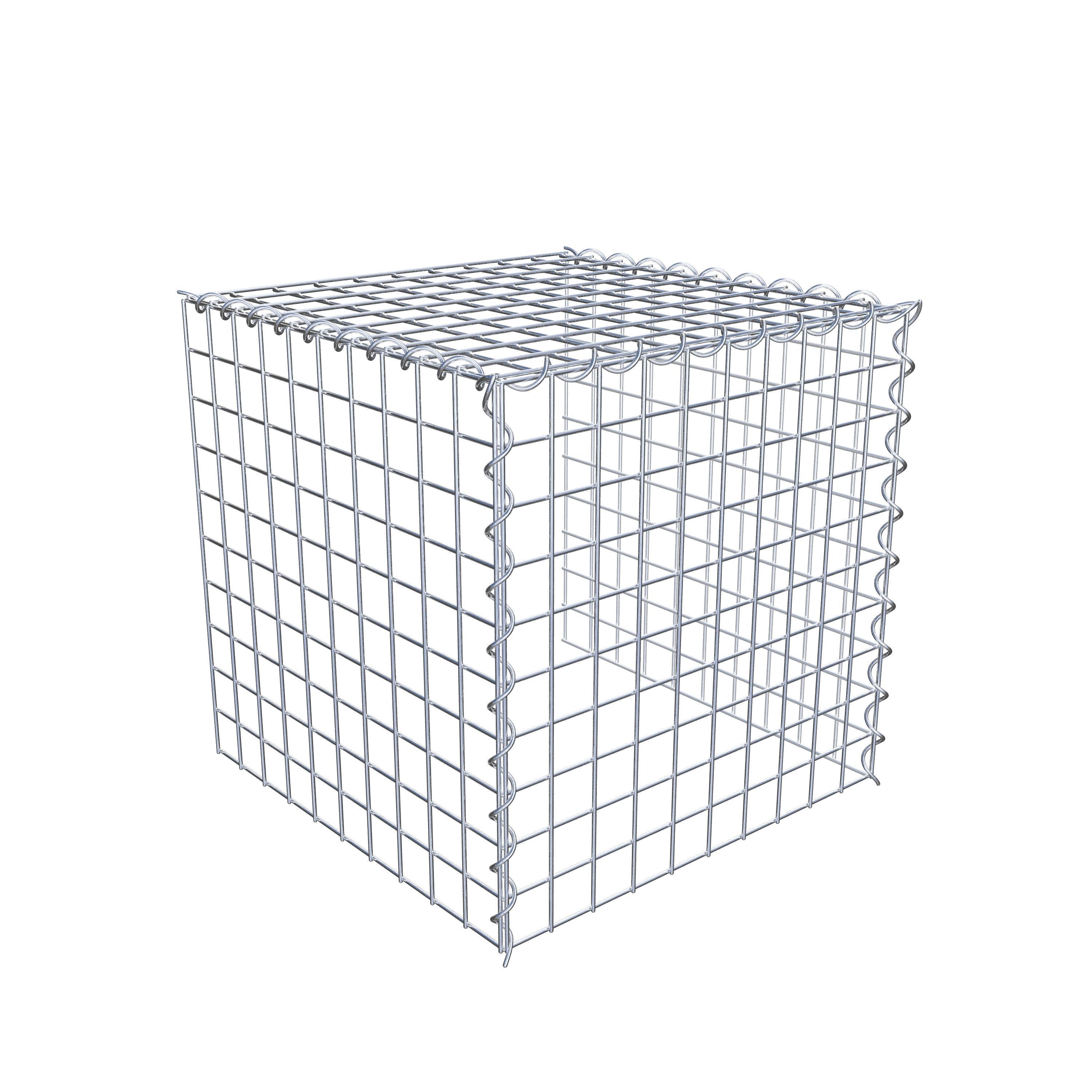Gabion rapporté type 4 50 cm x 50 cm x 50 cm (L x H x P), mailles 5 cm x 5 cm, spirale