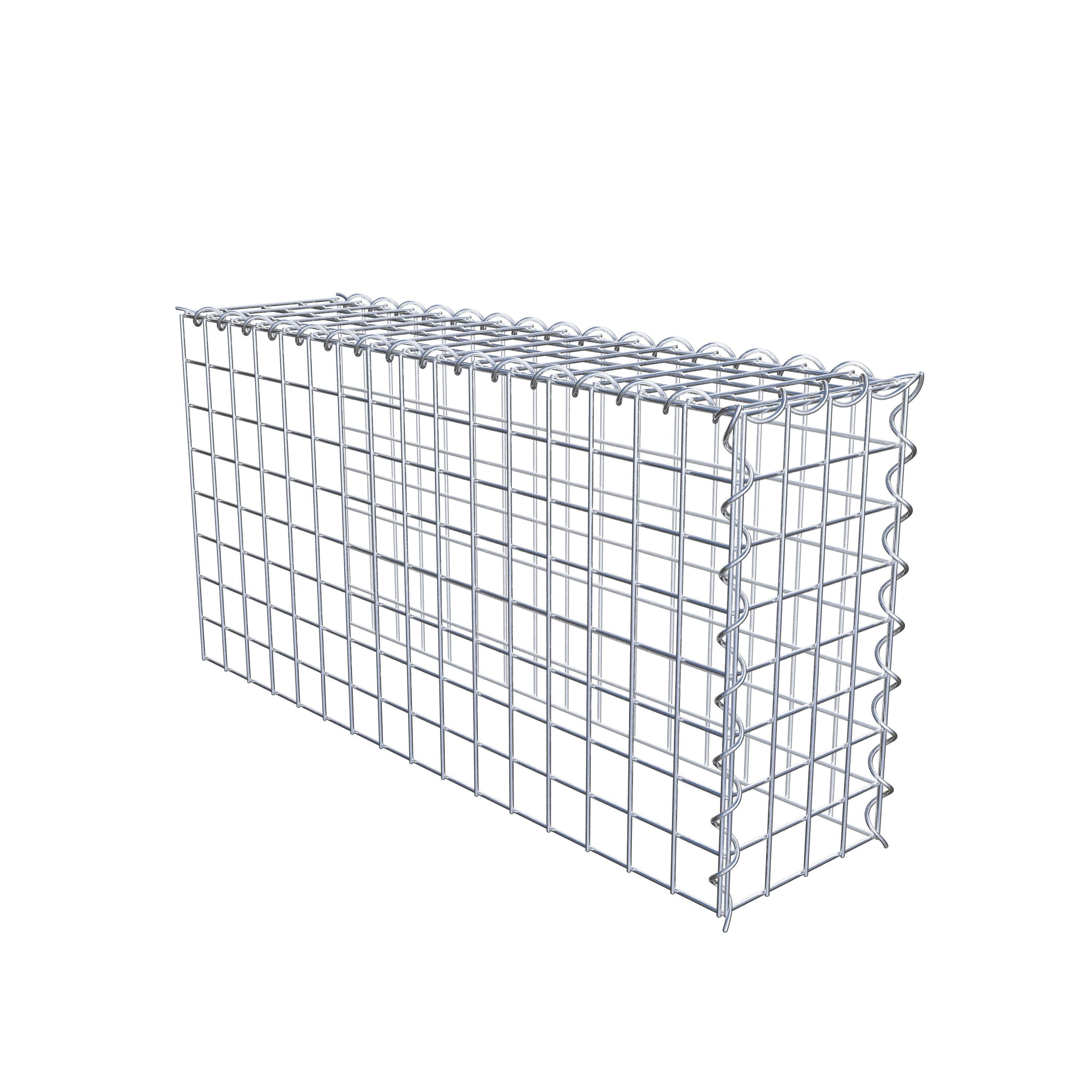 Add-on schanskorf type 4 80 cm x 40 cm x 20 cm (L x H x D), maaswijdte 5 cm x 5 cm, spiraalvormig