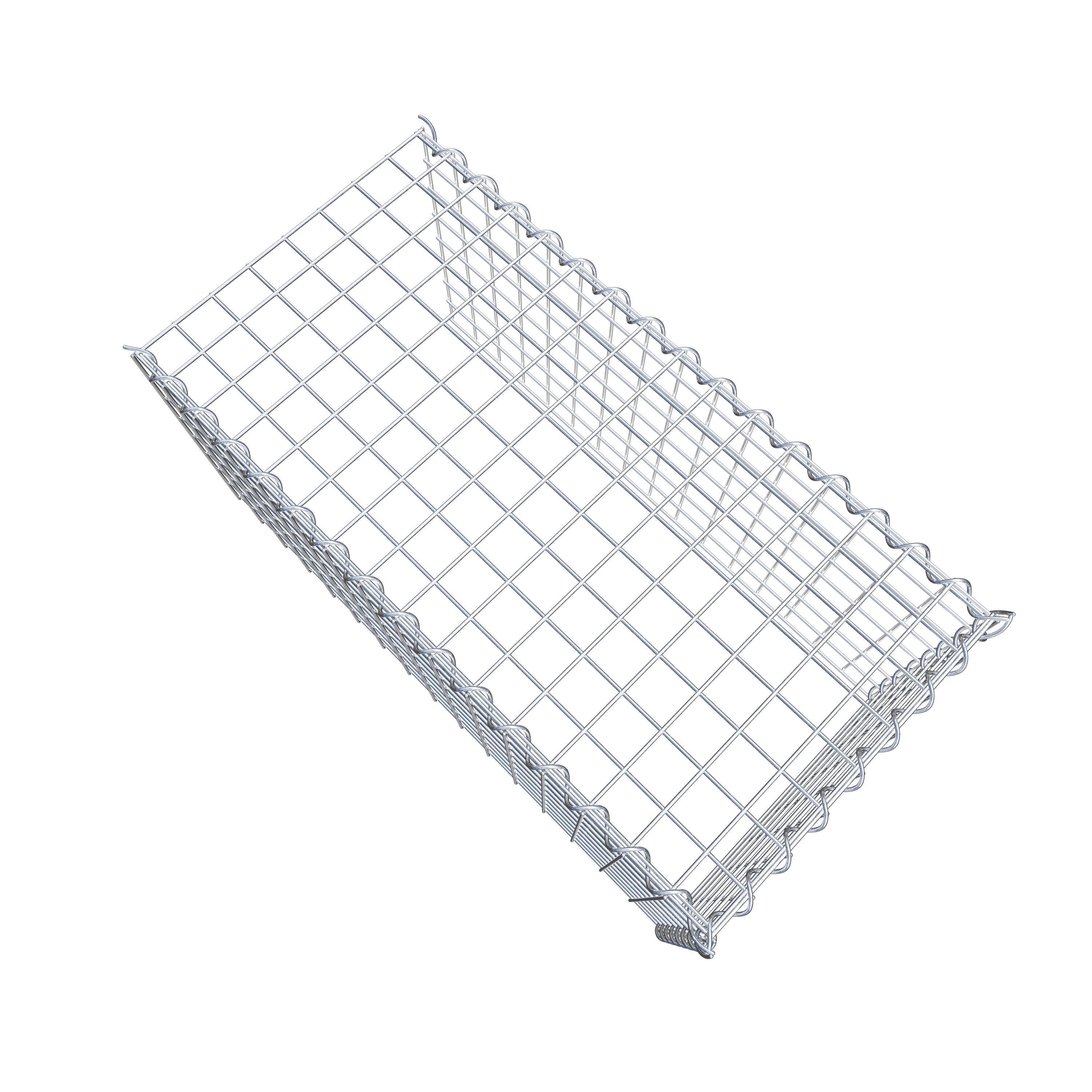 Gabião tipo 4 80 cm x 40 cm x 40 cm (C x A x P), malhagem 5 cm x 5 cm, espiral