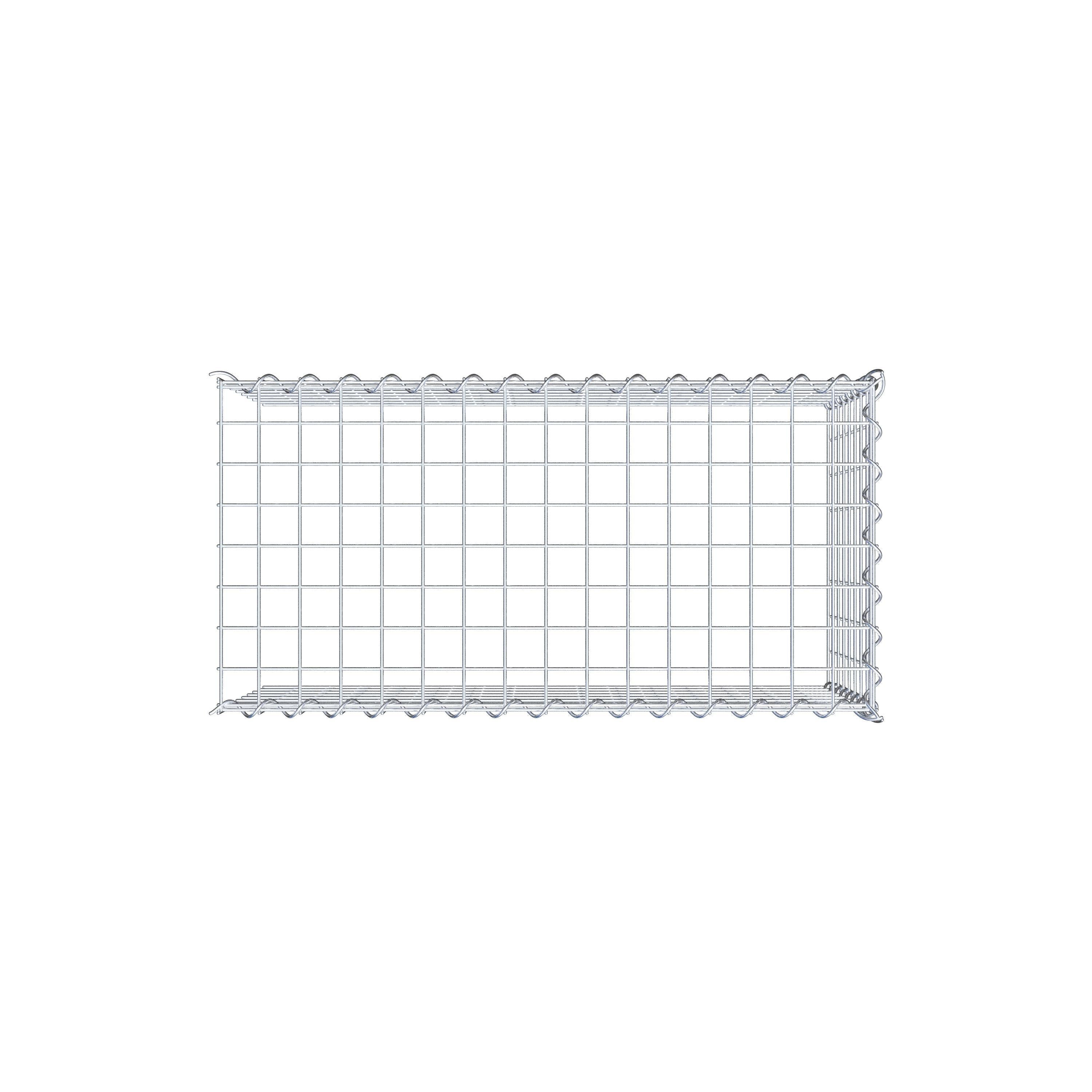 Gabião tipo 4 80 cm x 40 cm x 40 cm (C x A x P), malhagem 5 cm x 5 cm, espiral