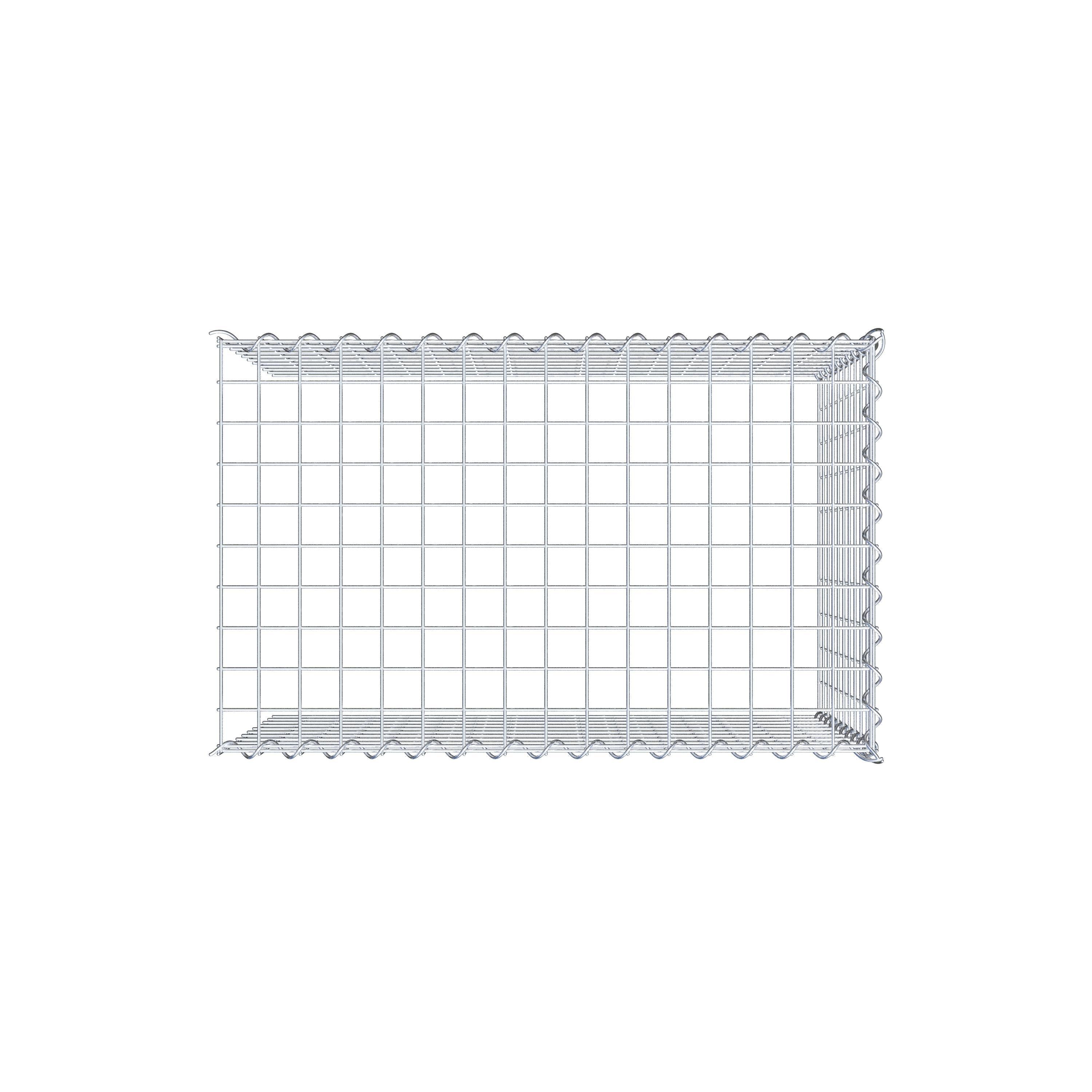 Add-on schanskorf type 4 80 cm x 50 cm x 50 cm (L x H x D), maaswijdte 5 cm x 5 cm, spiraalvormig