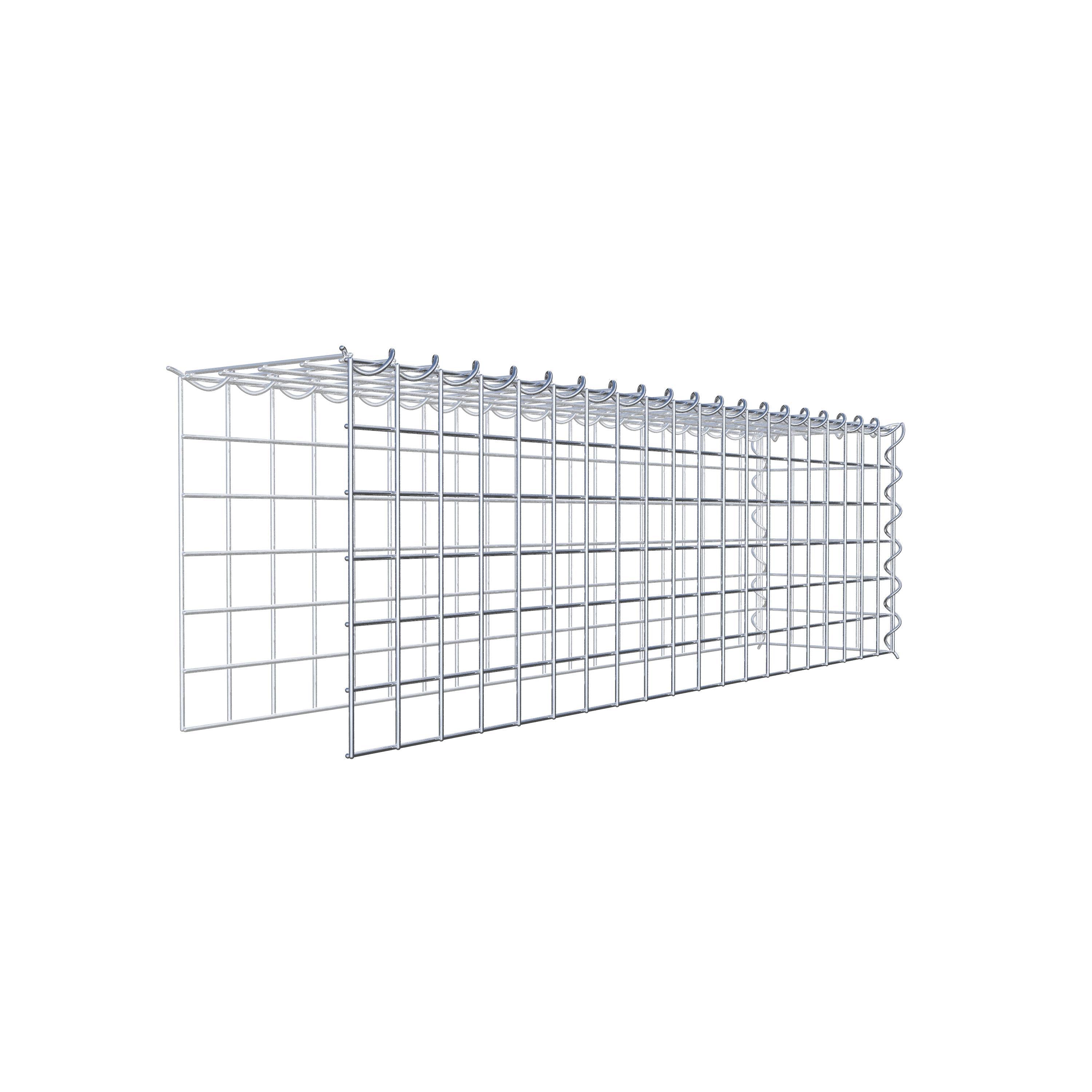 Gabião Tipo 4 100 cm x 30 cm x 20 cm (C x A x P), malhagem 5 cm x 5 cm, espiral