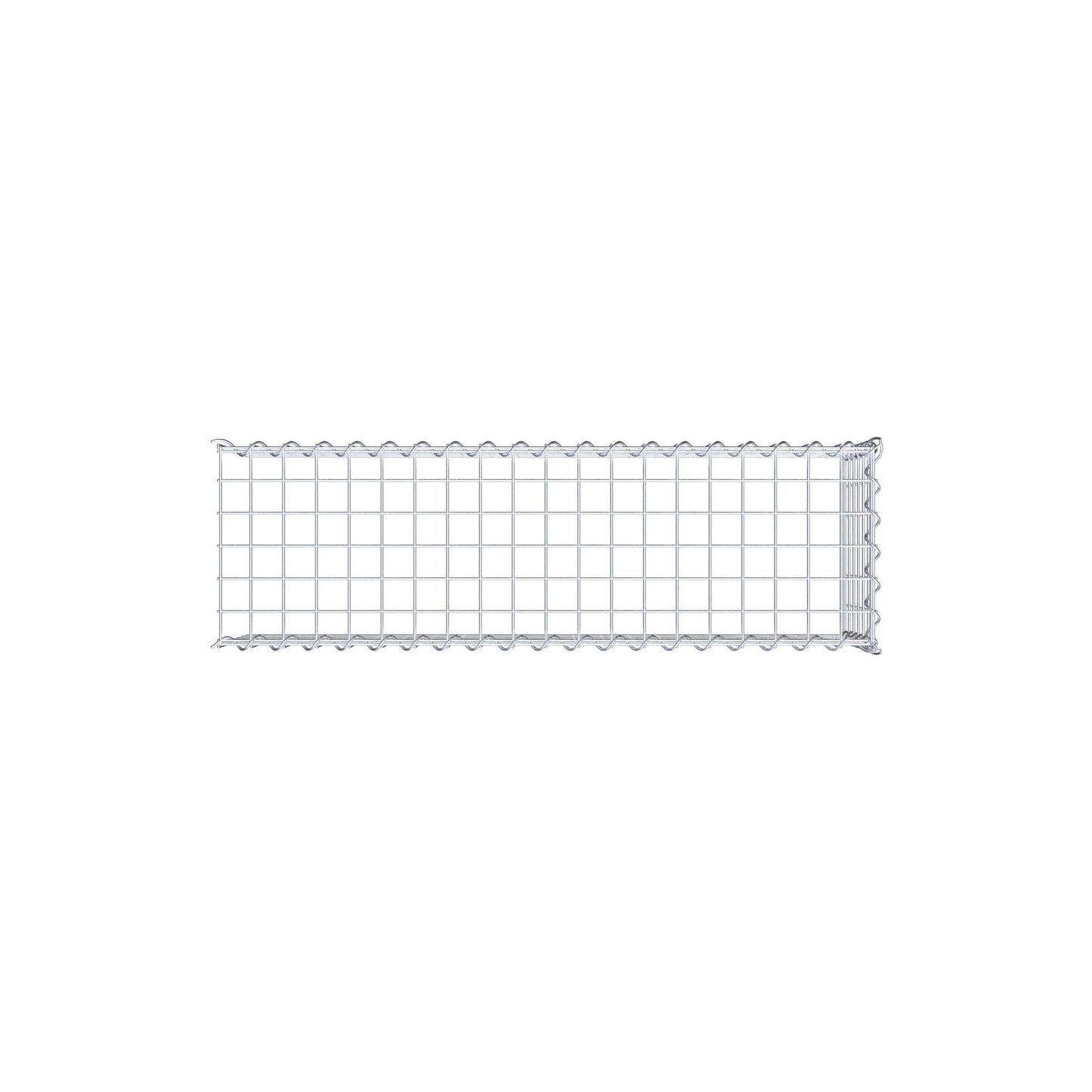 Gabion rapporté type 4 100 cm x 30 cm x 30 cm (L x H x P), mailles 5 cm x 5 cm, spirale