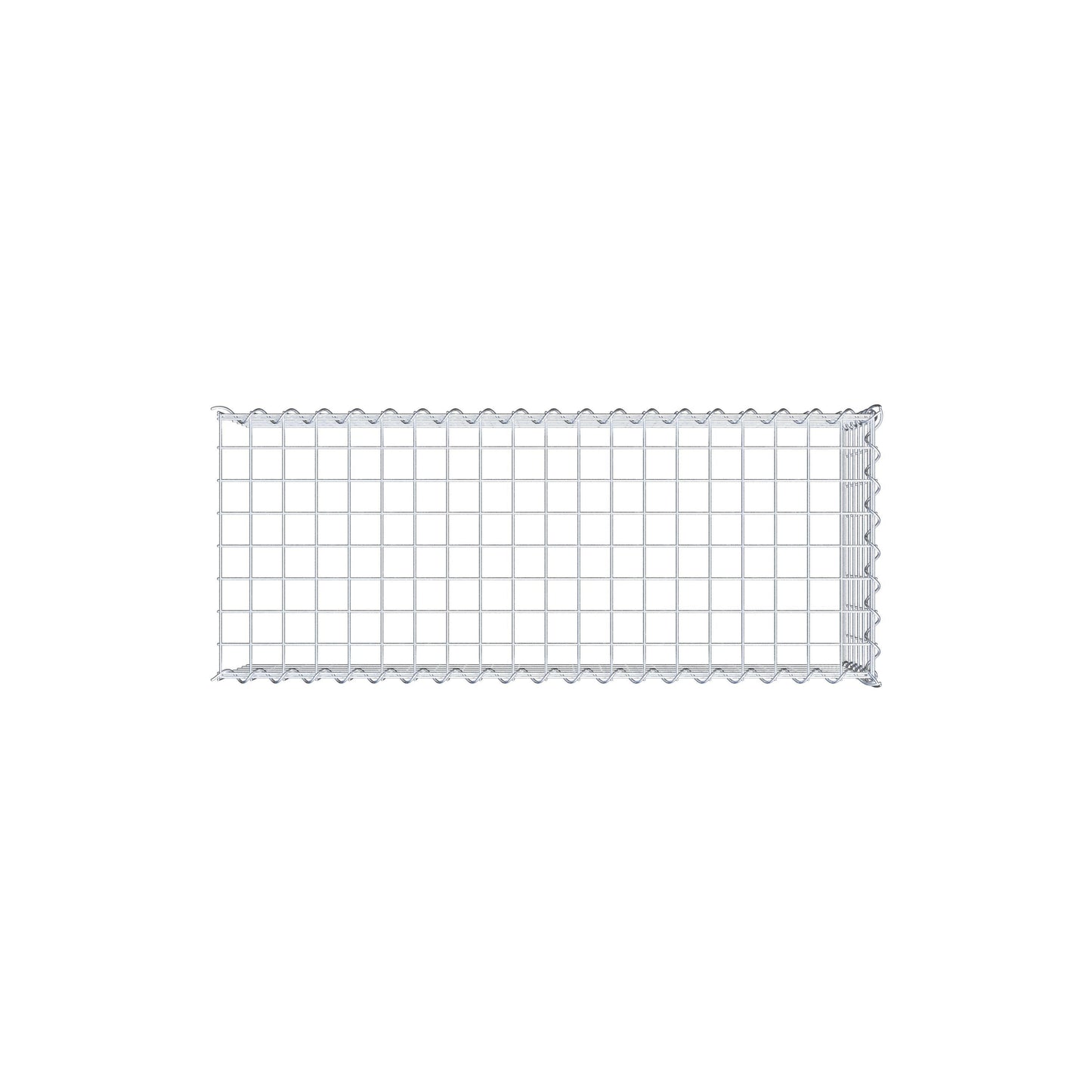 Gabion rapporté type 4 100 cm x 30 cm x 40 cm (L x H x P), mailles 5 cm x 5 cm, spirale