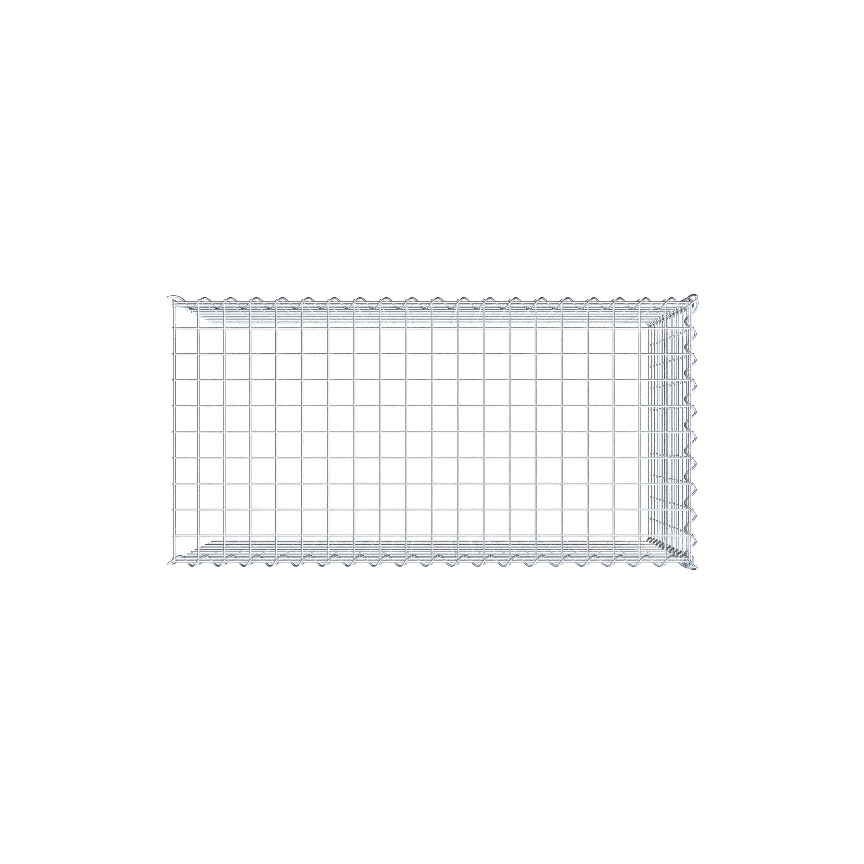 Gabion rapporté type 4 100 cm x 60 cm x 50 cm (L x H x P), mailles 5 cm x 5 cm, spirale
