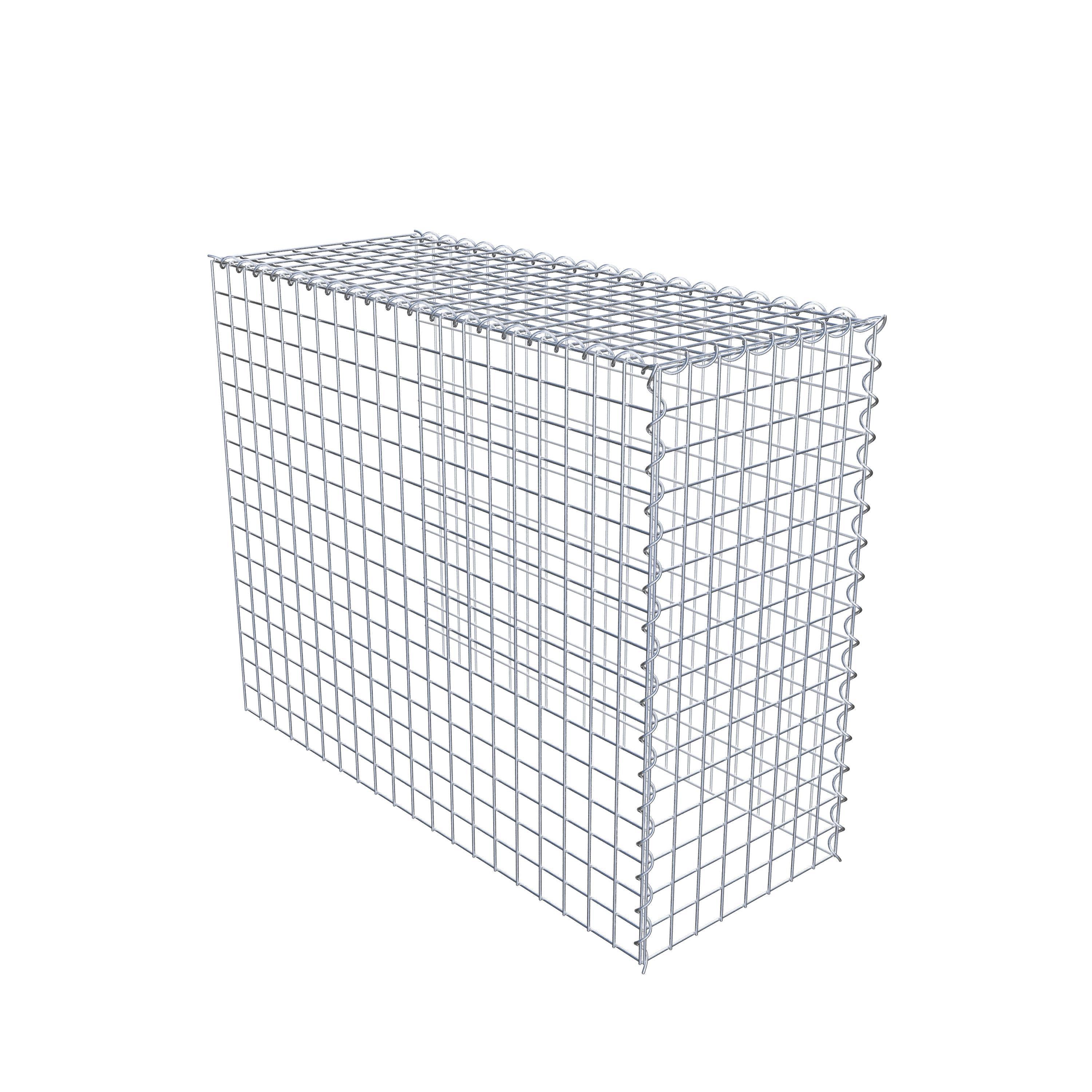 Add-on schanskorf type 4 100 cm x 80 cm x 40 cm (L x H x D), maaswijdte 5 cm x 5 cm, spiraalvormig