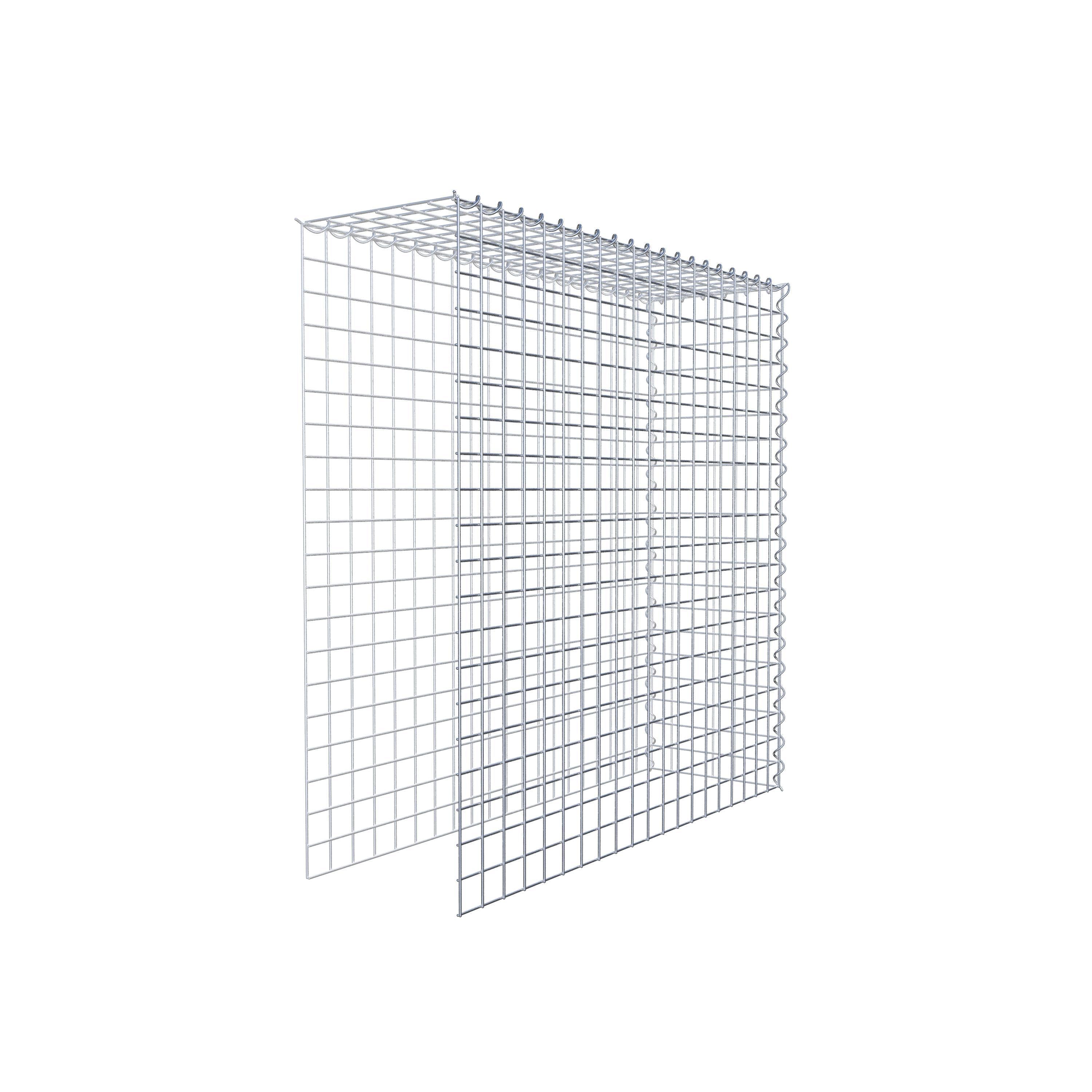 Add-on schanskorf type 4 100 cm x 100 cm x 30 cm (L x H x D), maaswijdte 5 cm x 5 cm, spiraalvormig