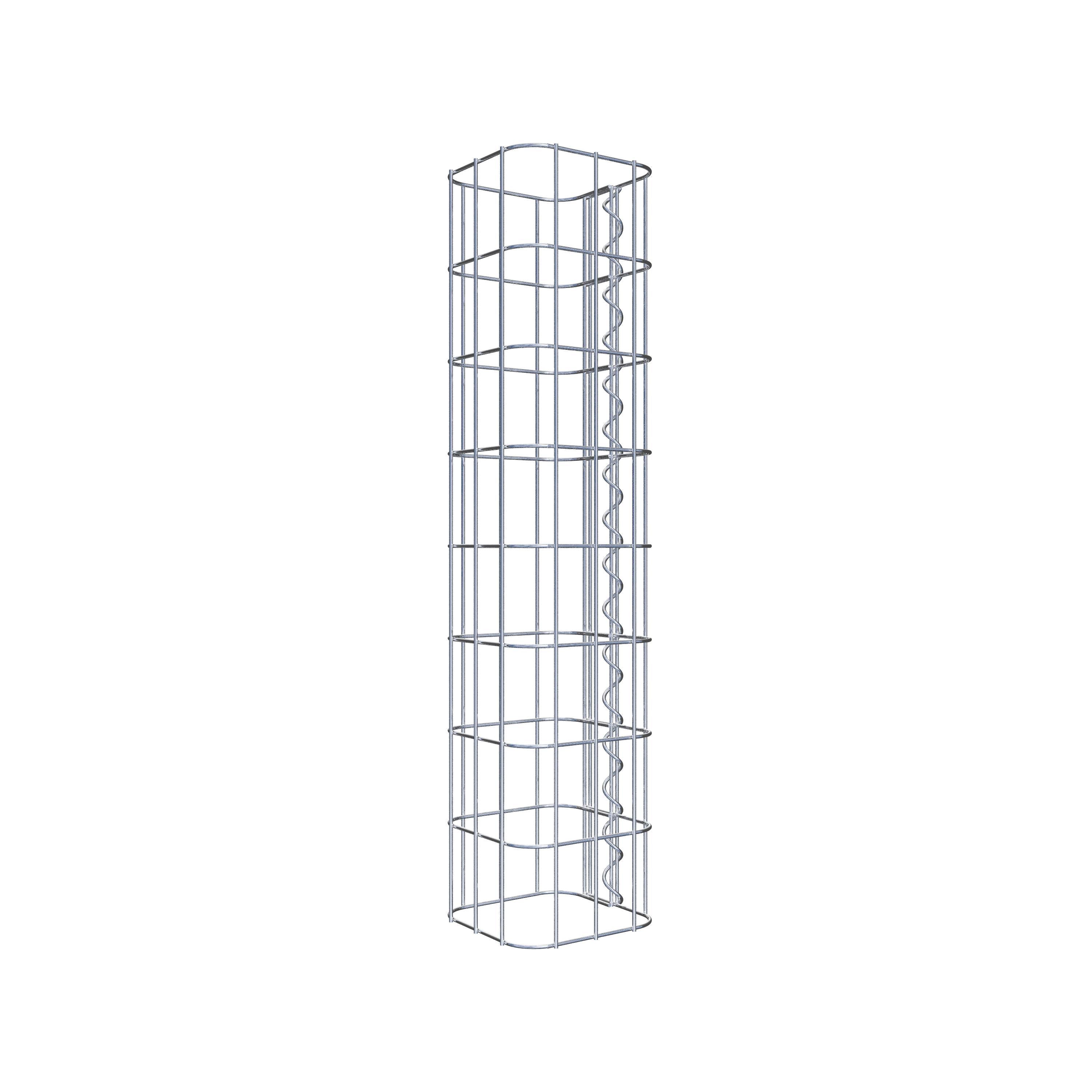 Schanskorfzuil vierkant 17 cm x 17 cm, 80 cm hoog, MW 5 cm x 10 cm