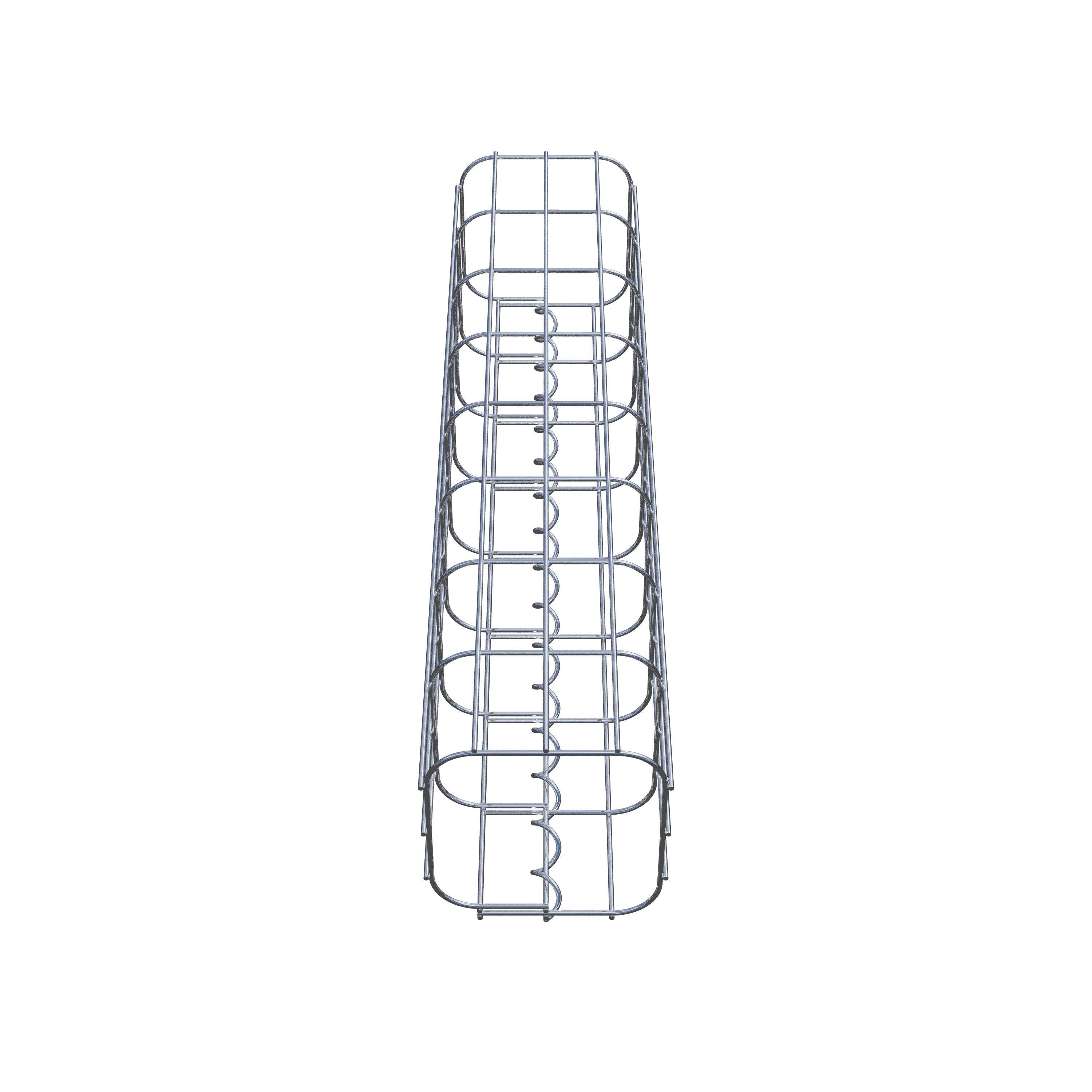 Schanskorfzuil vierkant 17 cm x 17 cm, 80 cm hoog, MW 5 cm x 10 cm