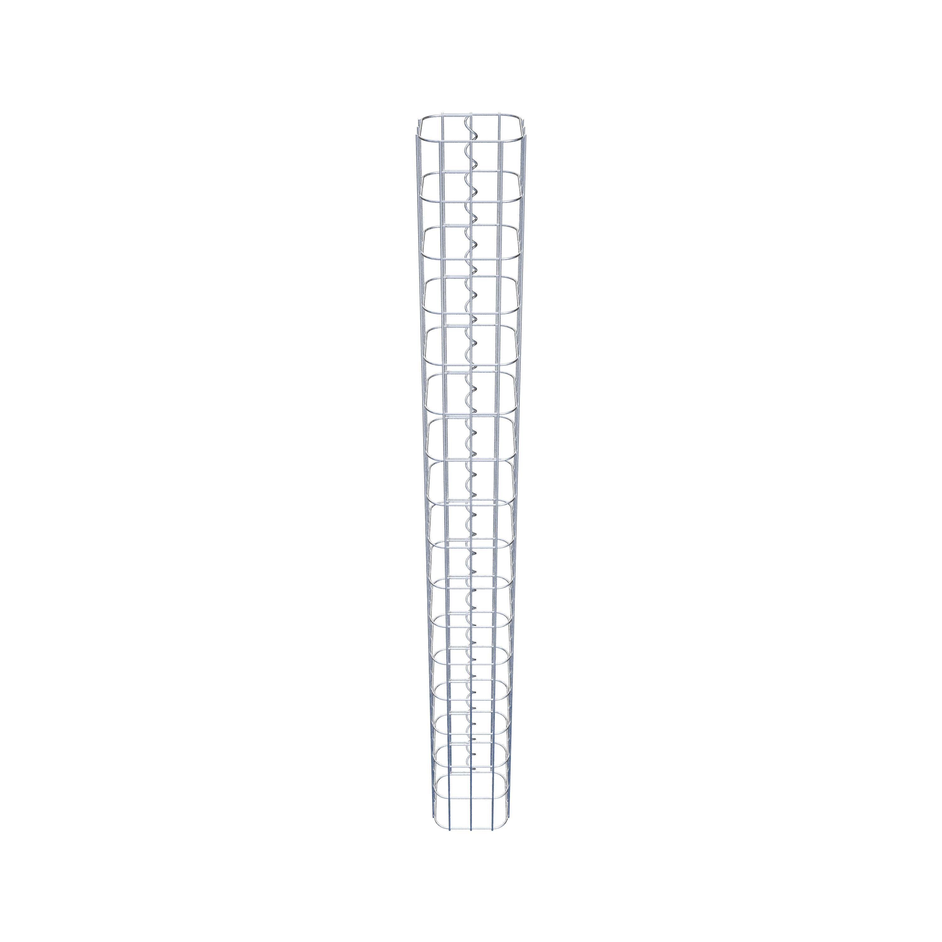 Columna de gaviones cuadrada 17 cm x 17 cm, 160 cm de altura, MW 5 cm x 10 cm