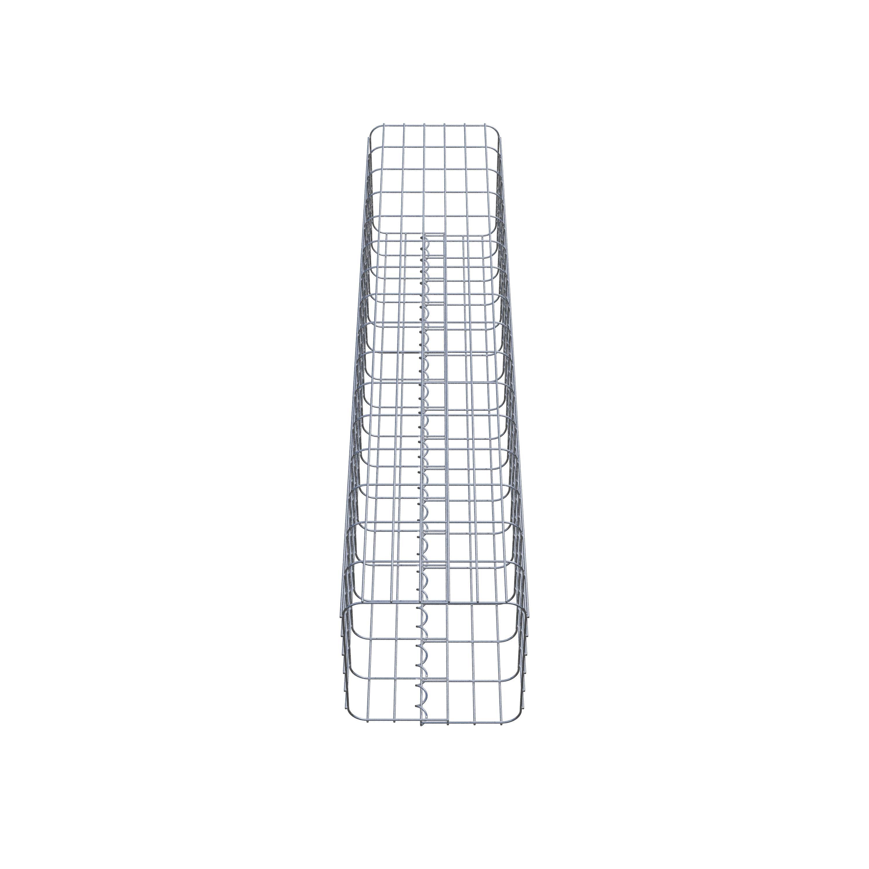 Schanskorfzuil hoekig 32 cm x 32 cm, 160 cm hoog, MW 5 cm x 10 cm