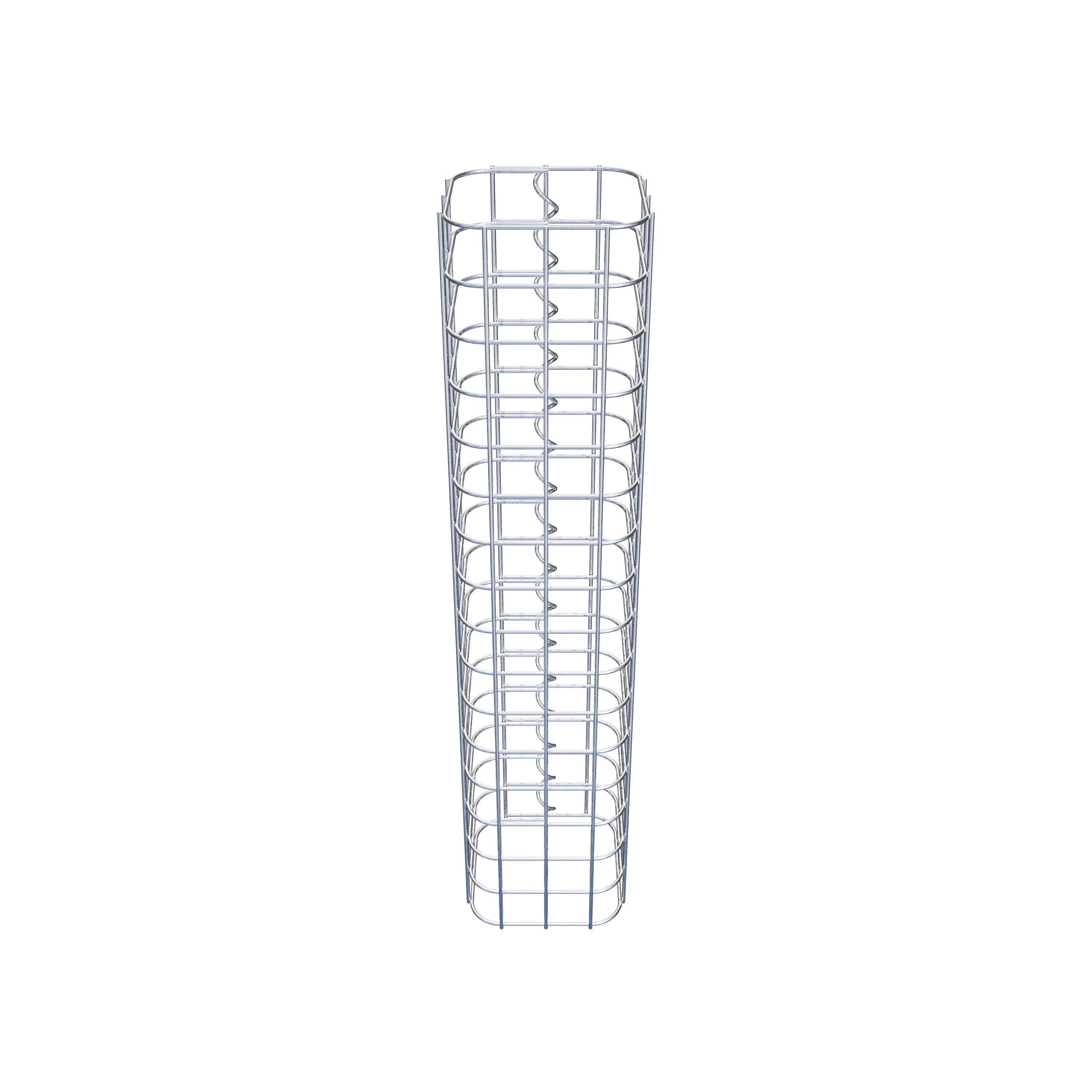 Schanskorfzuil vierkant 17 cm x 17 cm, 80 cm hoog, MW 5 cm x 5 cm