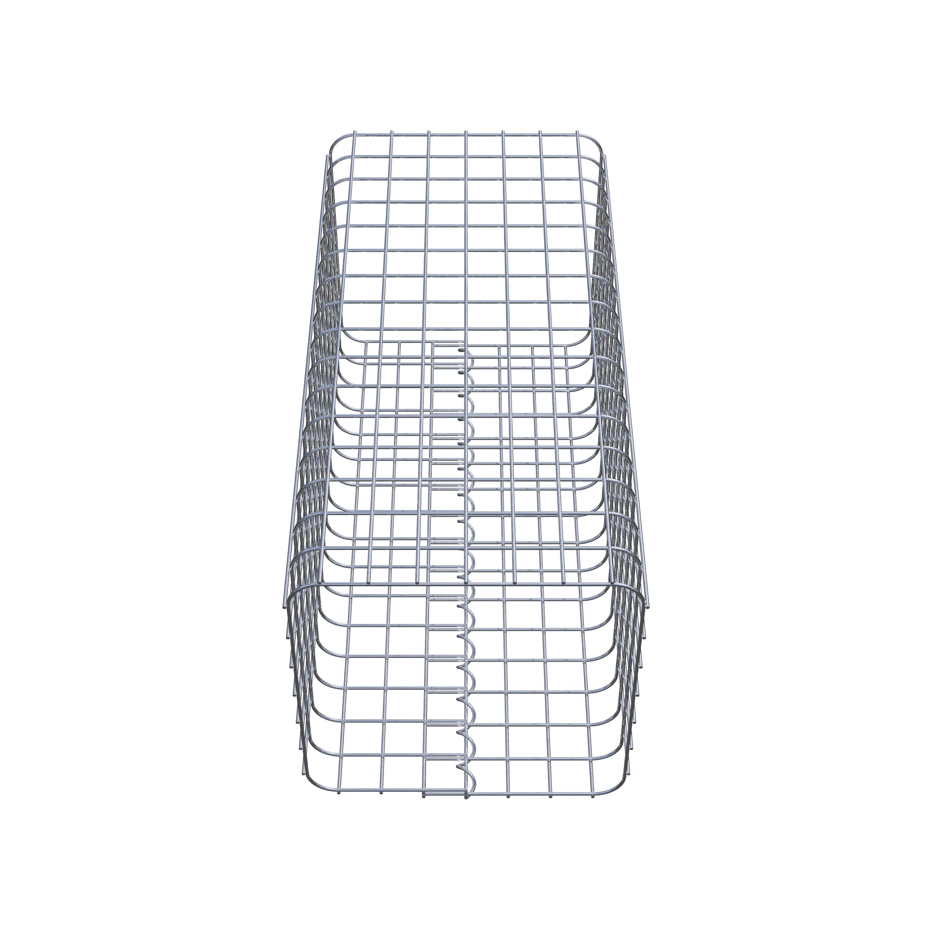 Coluna de gabião quadrada 37 cm x 37 cm, altura 80 cm, PM 5 cm x 5 cm