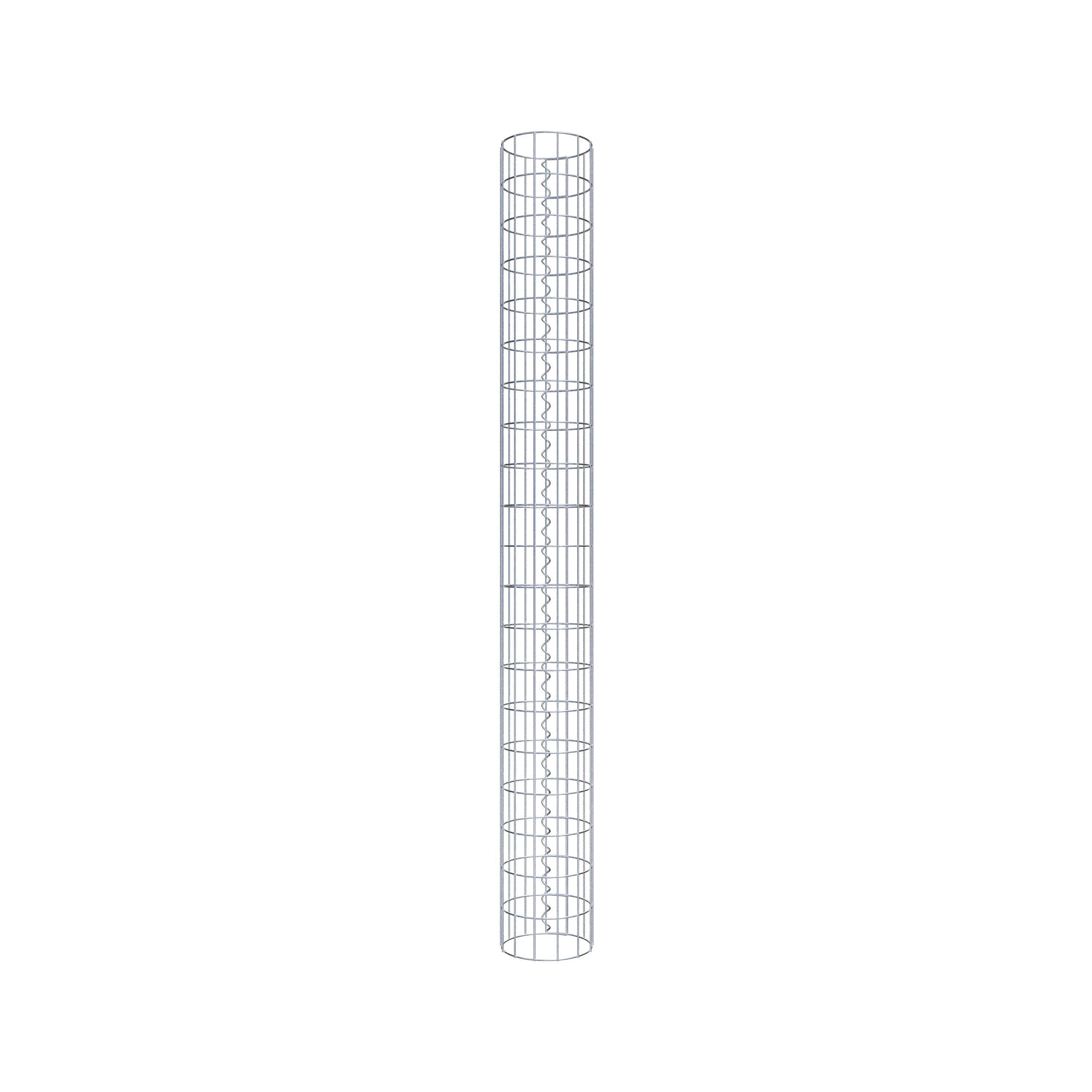 Schanskorf kolom diameter 22 cm, MW 5 x 10 cm rond