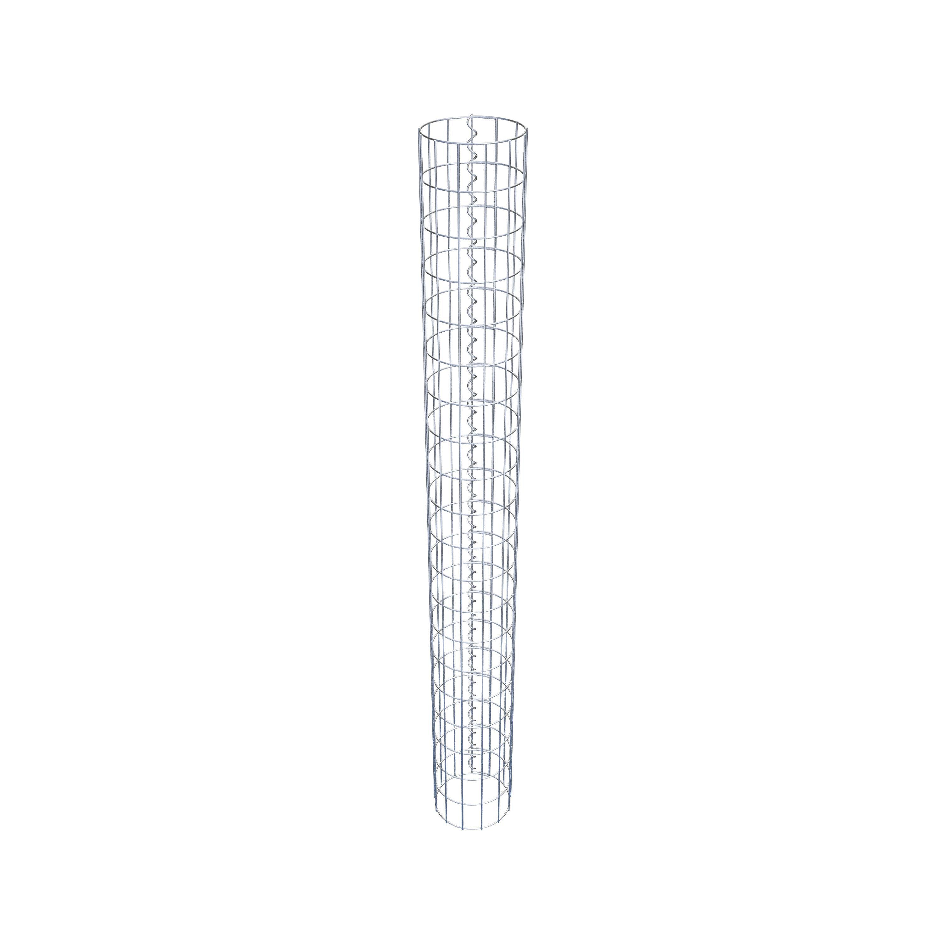 Schanskorf kolom diameter 22 cm, MW 5 x 10 cm rond